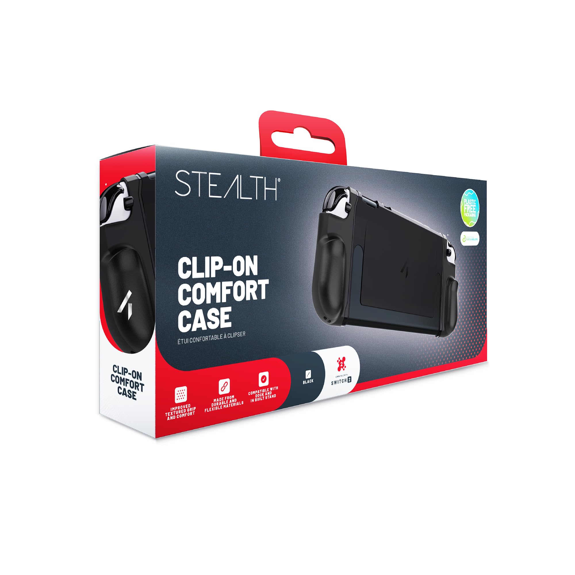 Nintendo Clip Controller Comfort Case f&uuml;r Switch 2, Schwarz 