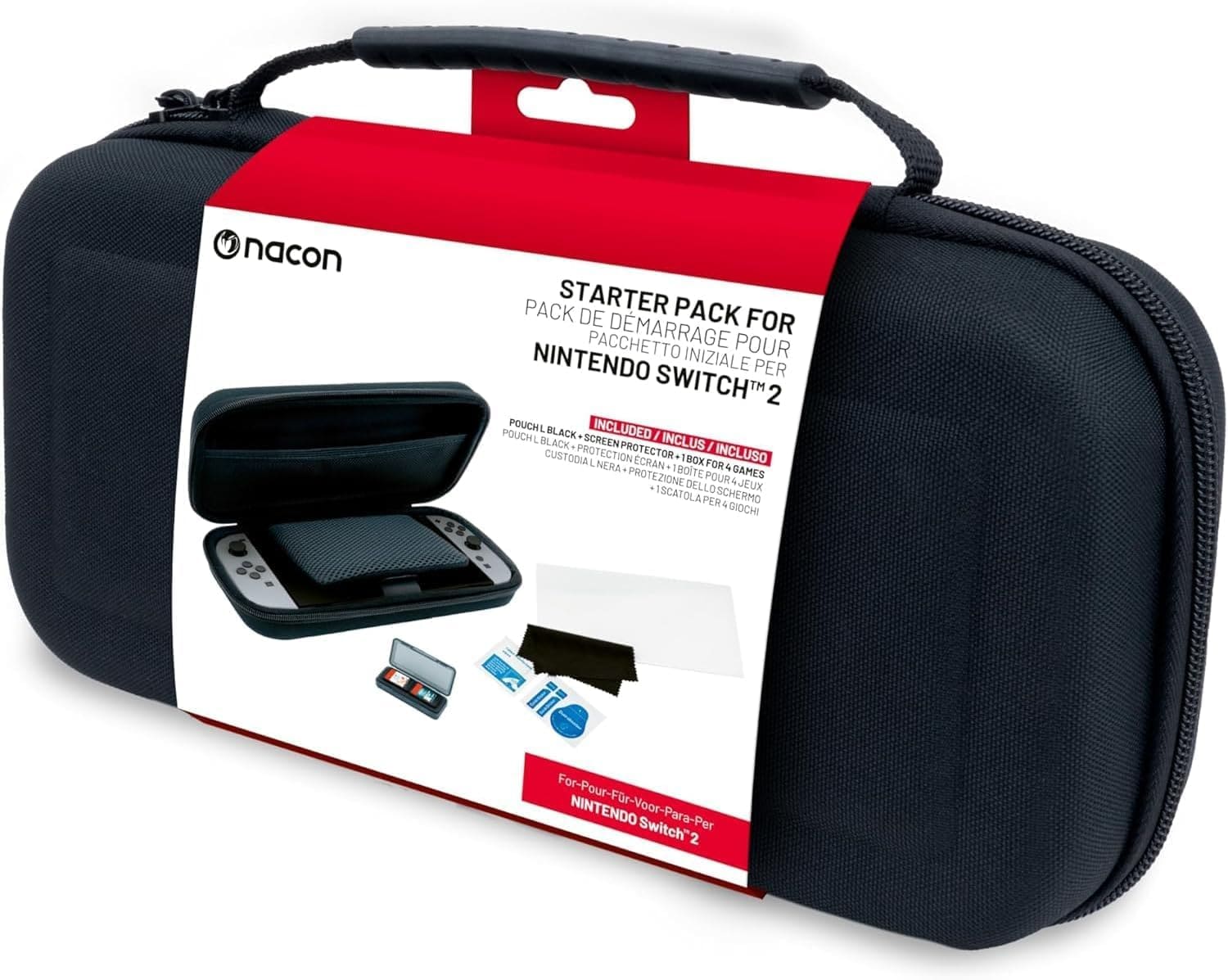 BIGBEN Nintendo Switch 2 Essential Pack, Schwarz 