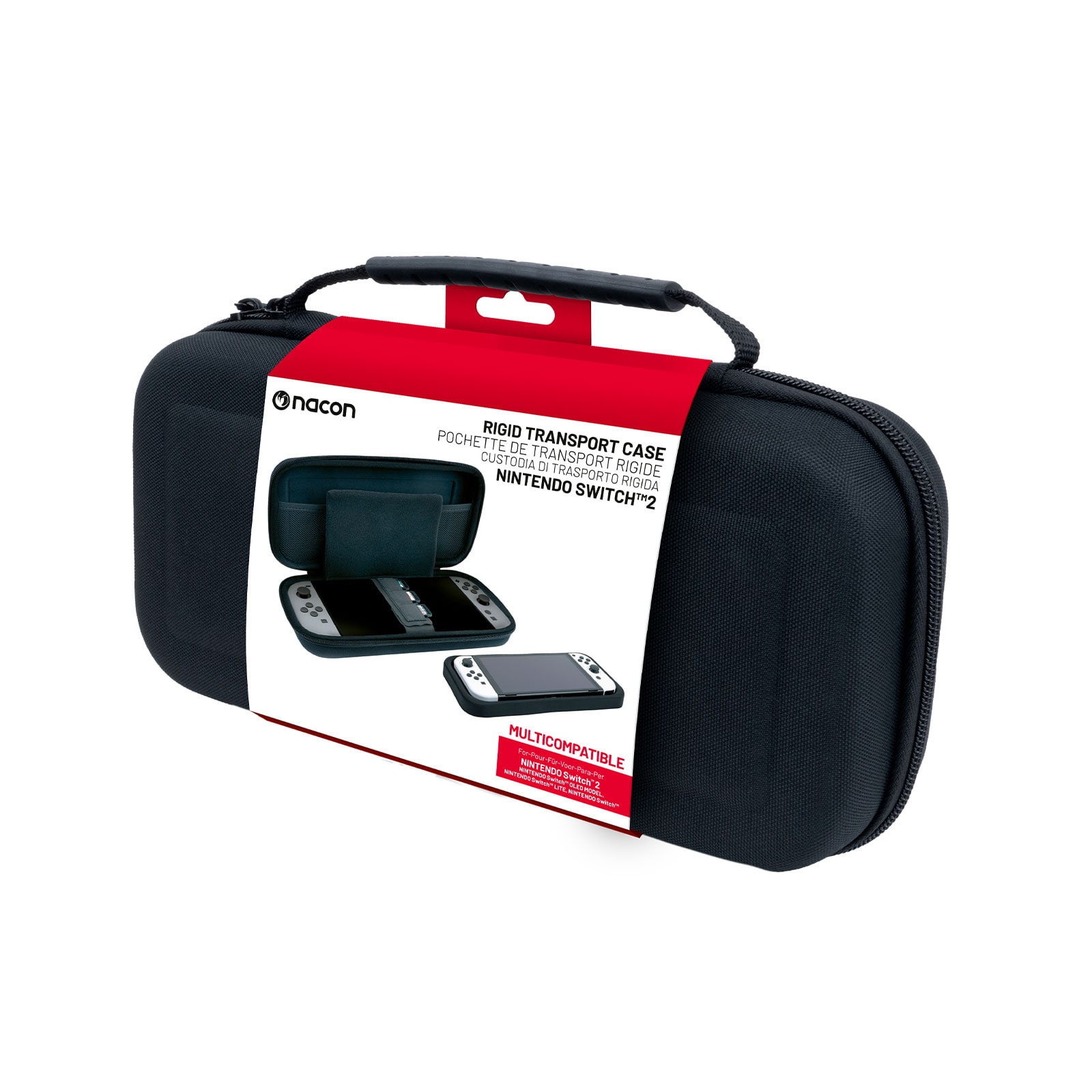 BIGBEN Nintendo Switch 2 Tasche Classic, Schwarz, Gr&ouml;&szlig;e L 