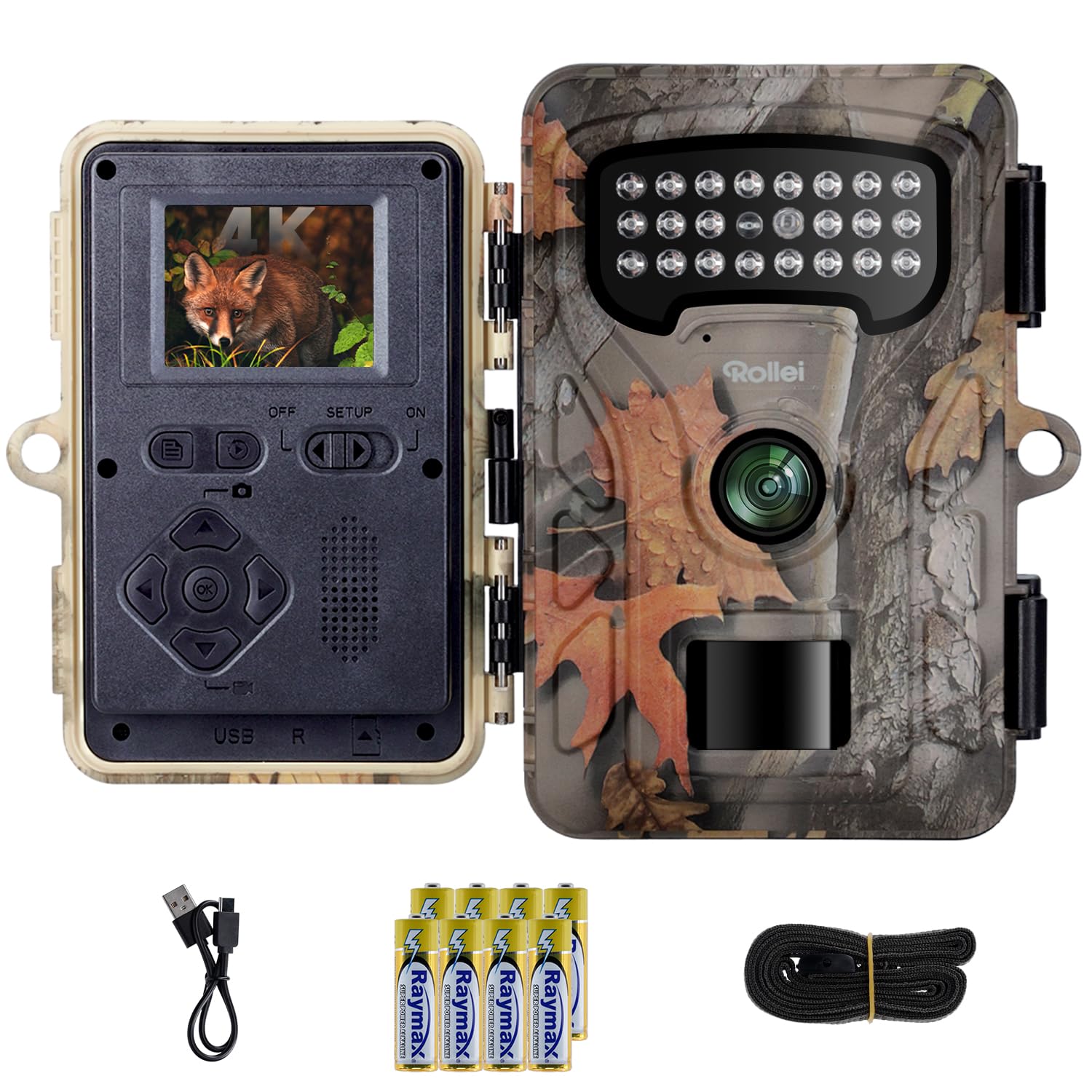 ROLLEI Wildkamera HD-30 Wildkamera (2" IPS-LCD-Farbdisplay, IP54) 
