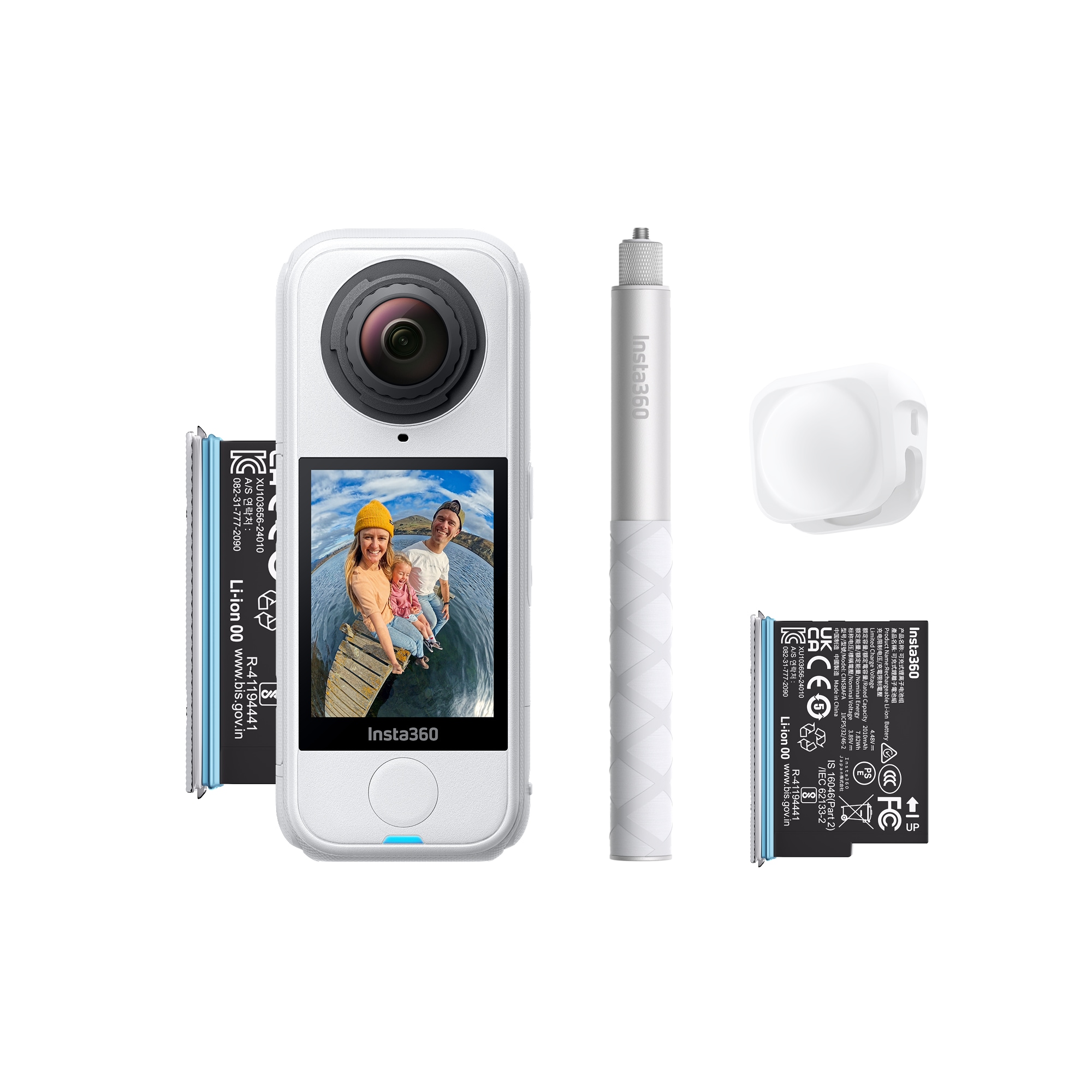 Insta360 X4 Air Starter Bundle polarwei&szlig; Action Kamera 