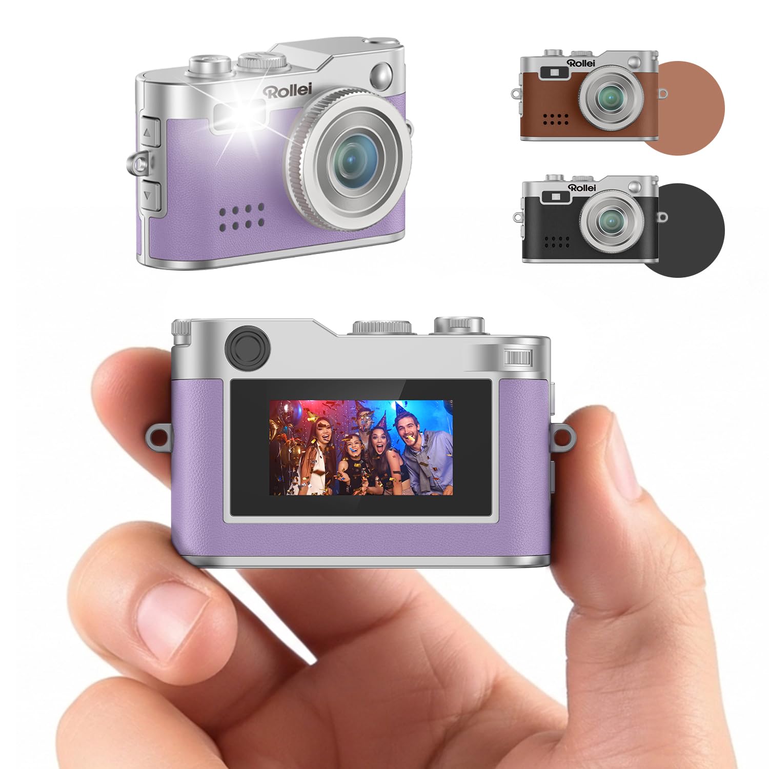 ROLLEI Mini Digitalkamera, Lila 