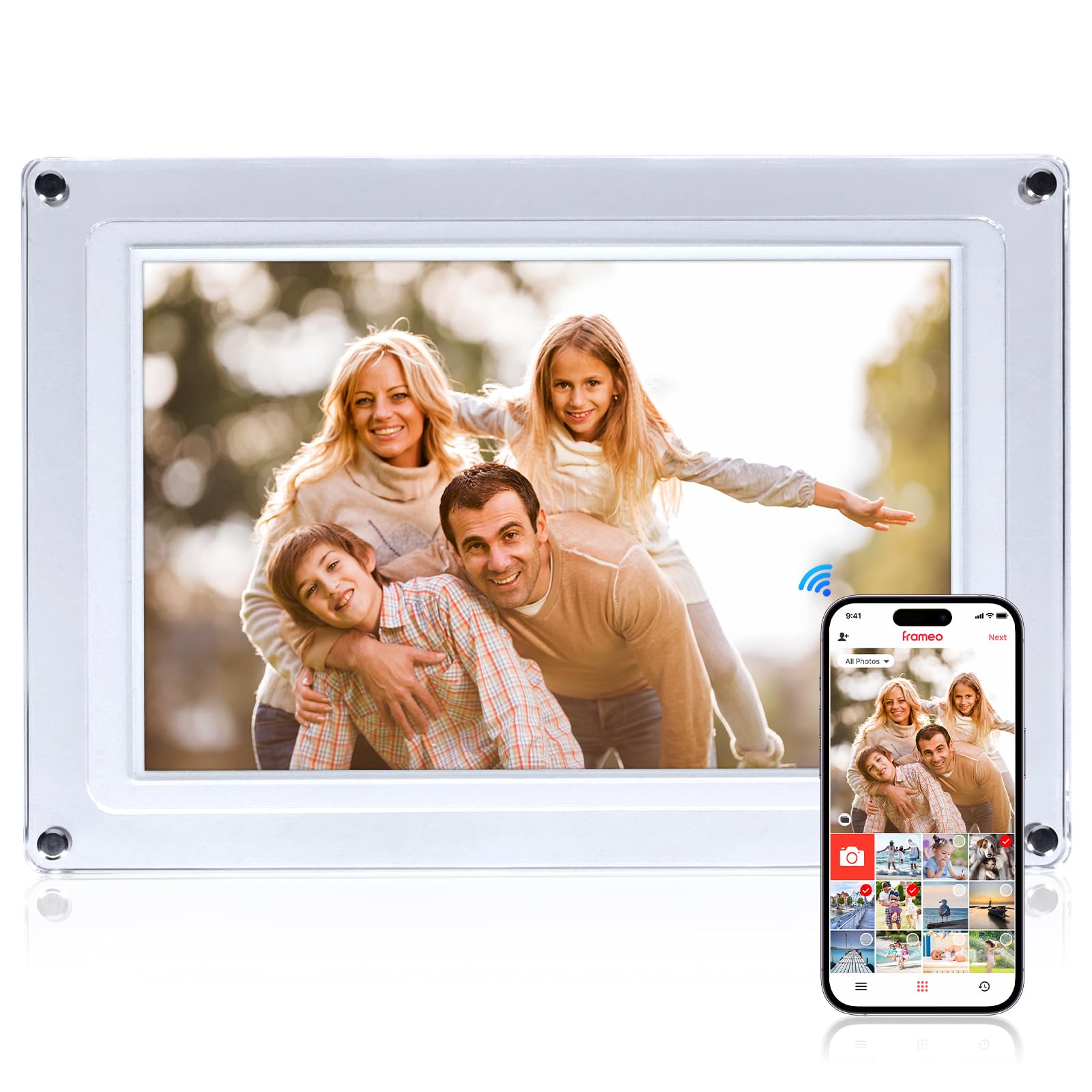 ROLLEI Smart Frame WiFi 109 Acrylic Digitaler Bilderrahmen 