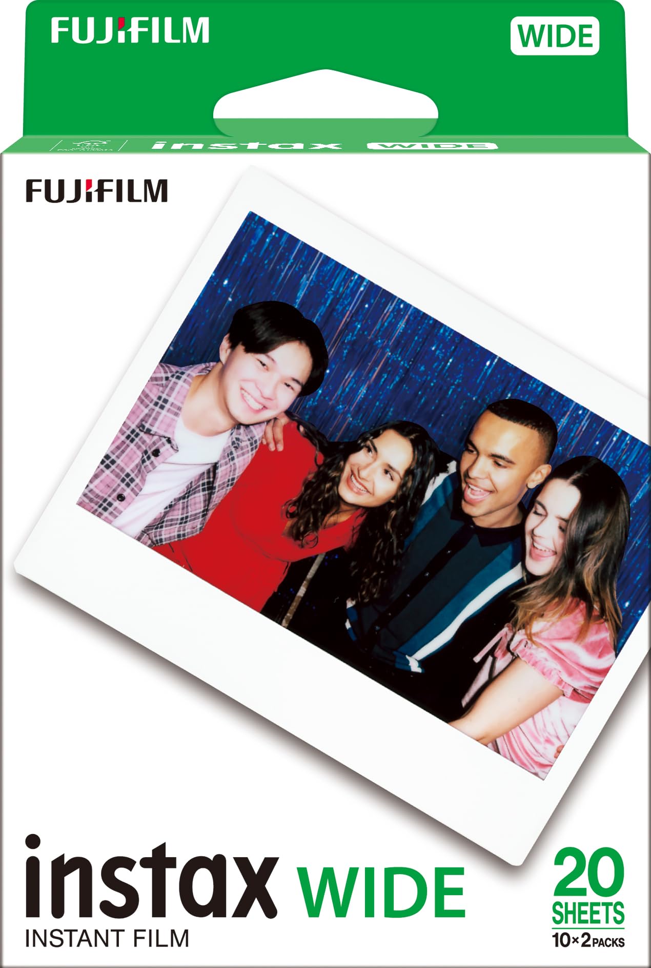 FUJIFILM instax Wide Colorfilm Sofortbildkamera-Filme (Doppelpack) 