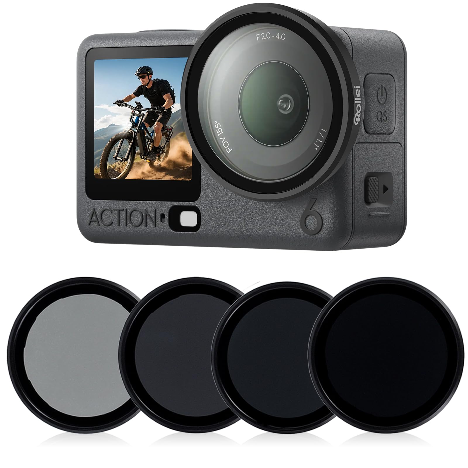 ROLLEI DJI Osmo Action 6 Filter-Set | CPL, ND8, ND16 und ND32 