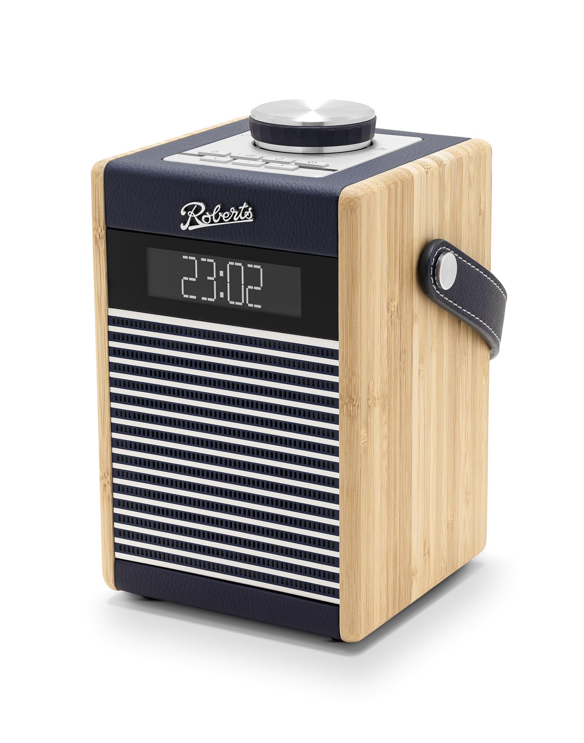 ROBERTS Rambler Midi navy blue DAB+ Radio (Doppelte Wecker mit Schlummerfunktion) 