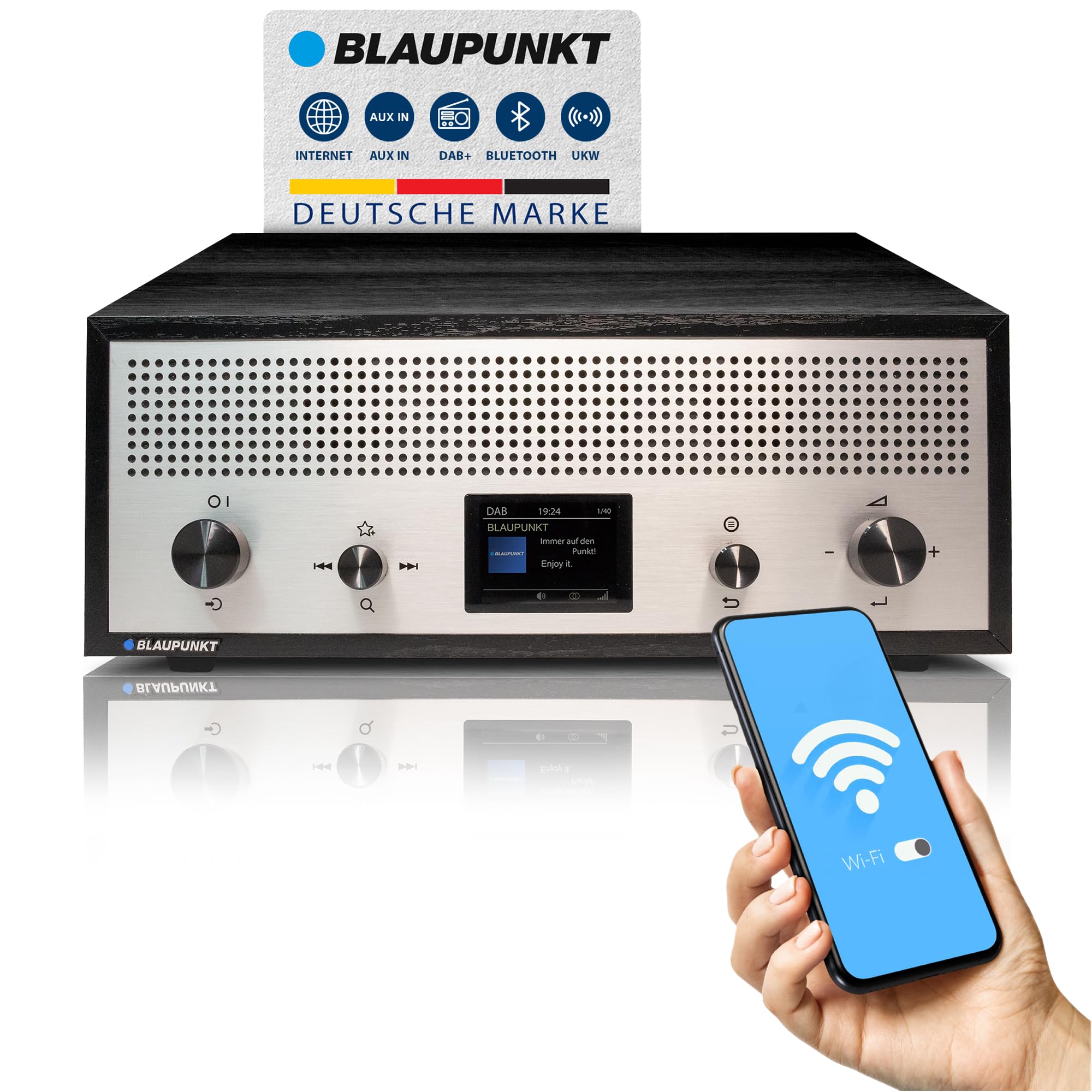 VERONA | RXD 190 | Nostalgieradio mit DAB+ und Bluetooth | Schwarz 