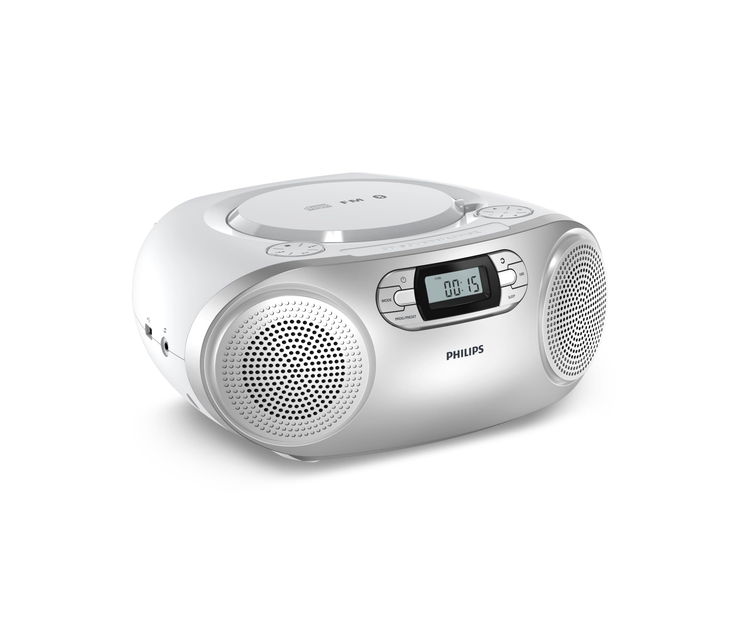 Philips TAZ2000S/10 Radiorekorder mit CD-Spieler (mit CD, Bluetooth, USB-A, UKW, Kassette, tragbar) 
