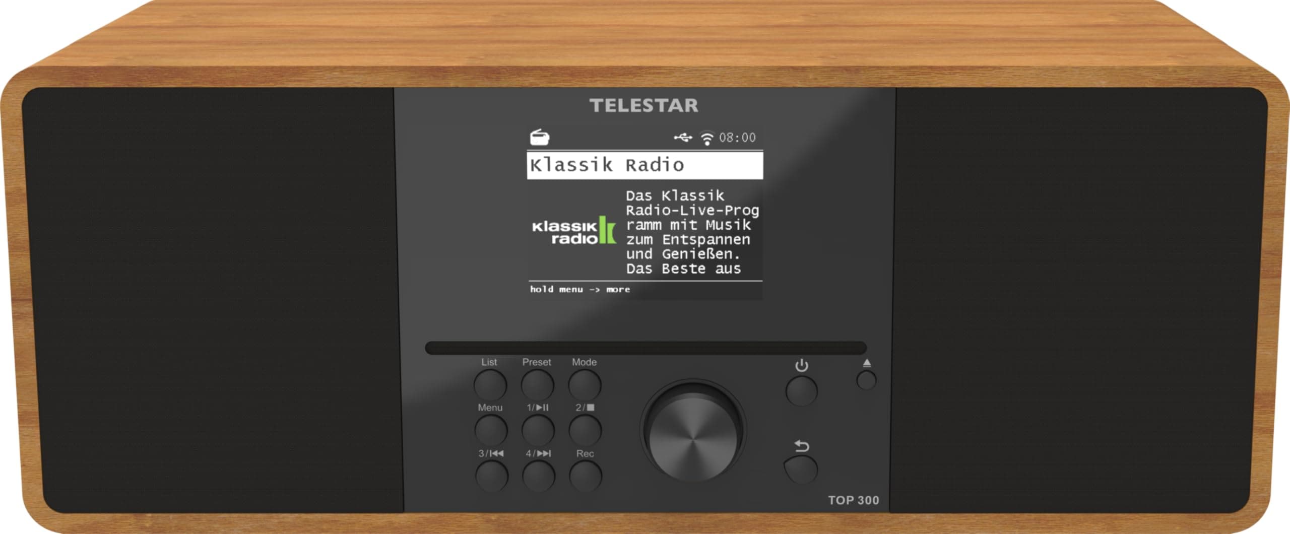 TELESTAR DAB+ Internetradio mit CD-Player TOP 300 Holz 