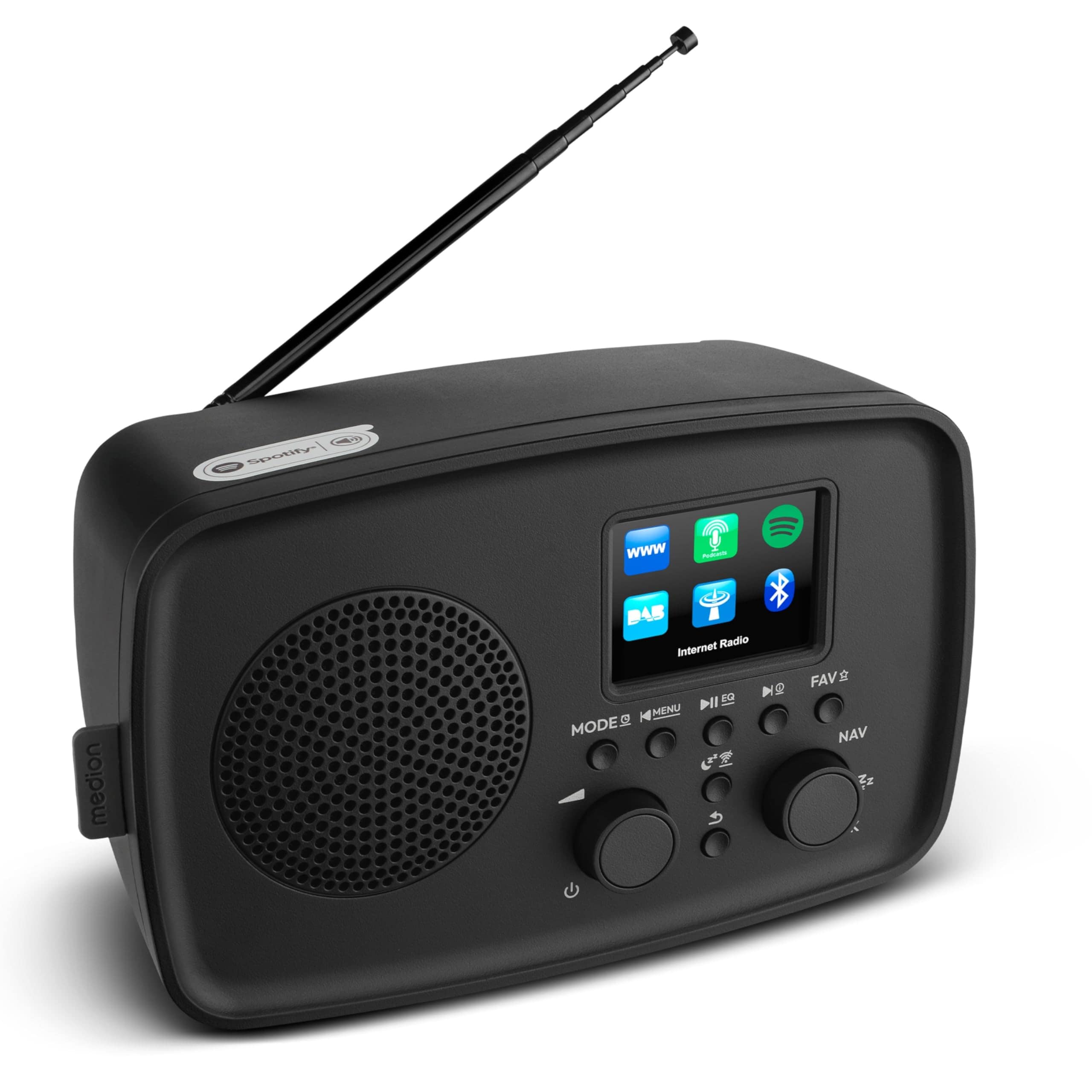 Medion LIFE Internetradio IRE-1 (MD89318) schwarz DAB+ Internetradio 