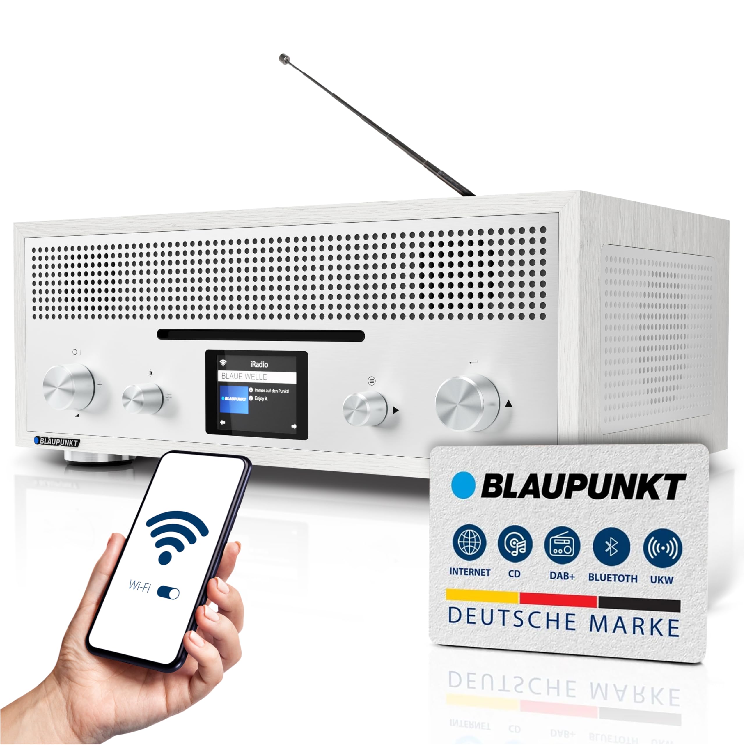 MILANO | RXD 1900 | CD-Internetradio | Wei&szlig; 