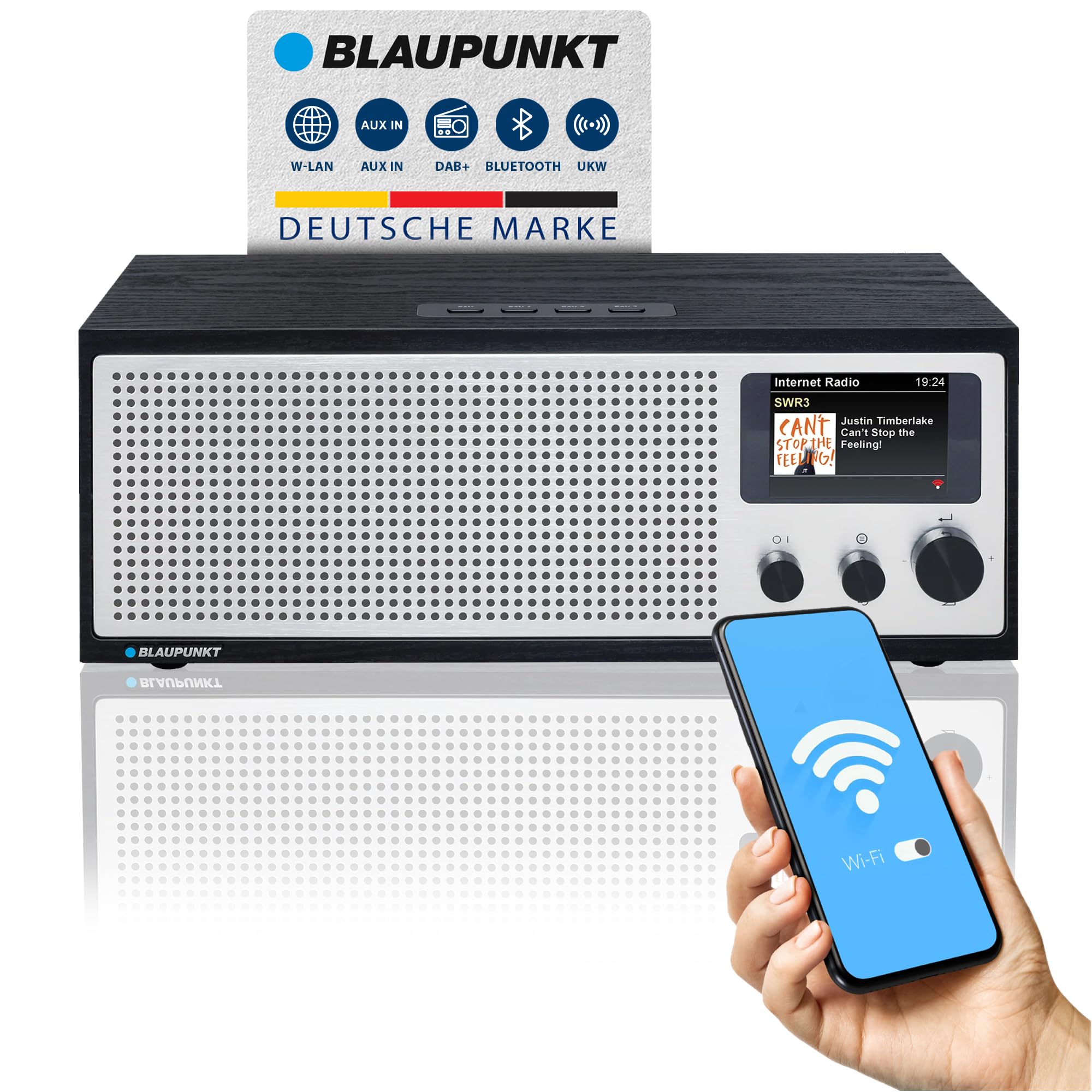 NAPOLI | IRD 400 | Internetradio mit DAB+ |  Schwarz 
