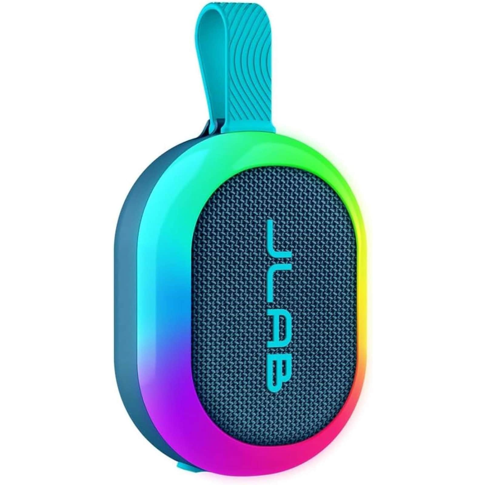 JLab Pop Party Speaker navy (RGB-Beleuchtung, IP55-Wasserdichtigkeit, USB-C, Bluetooth, 5 Watt) 