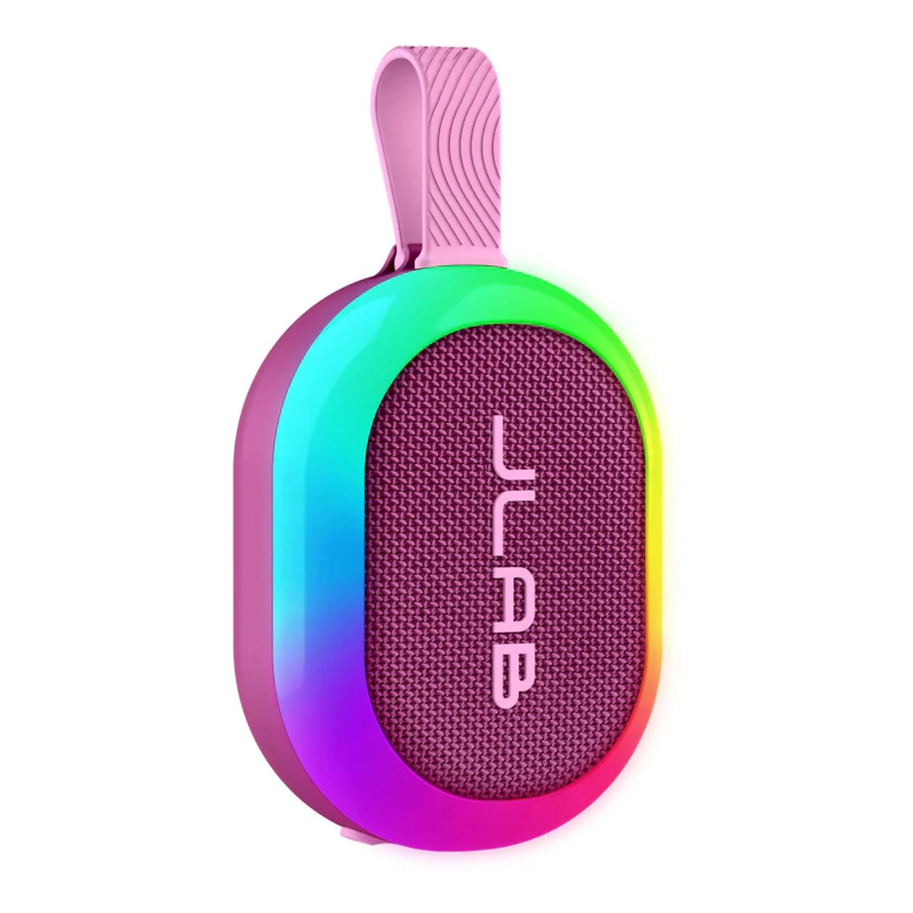 JLab Pop Party Speaker mulberry (RGB-Beleuchtung, IP55-Wasserdichtigkeit, USB-C, Bluetooth, 5 Watt) 