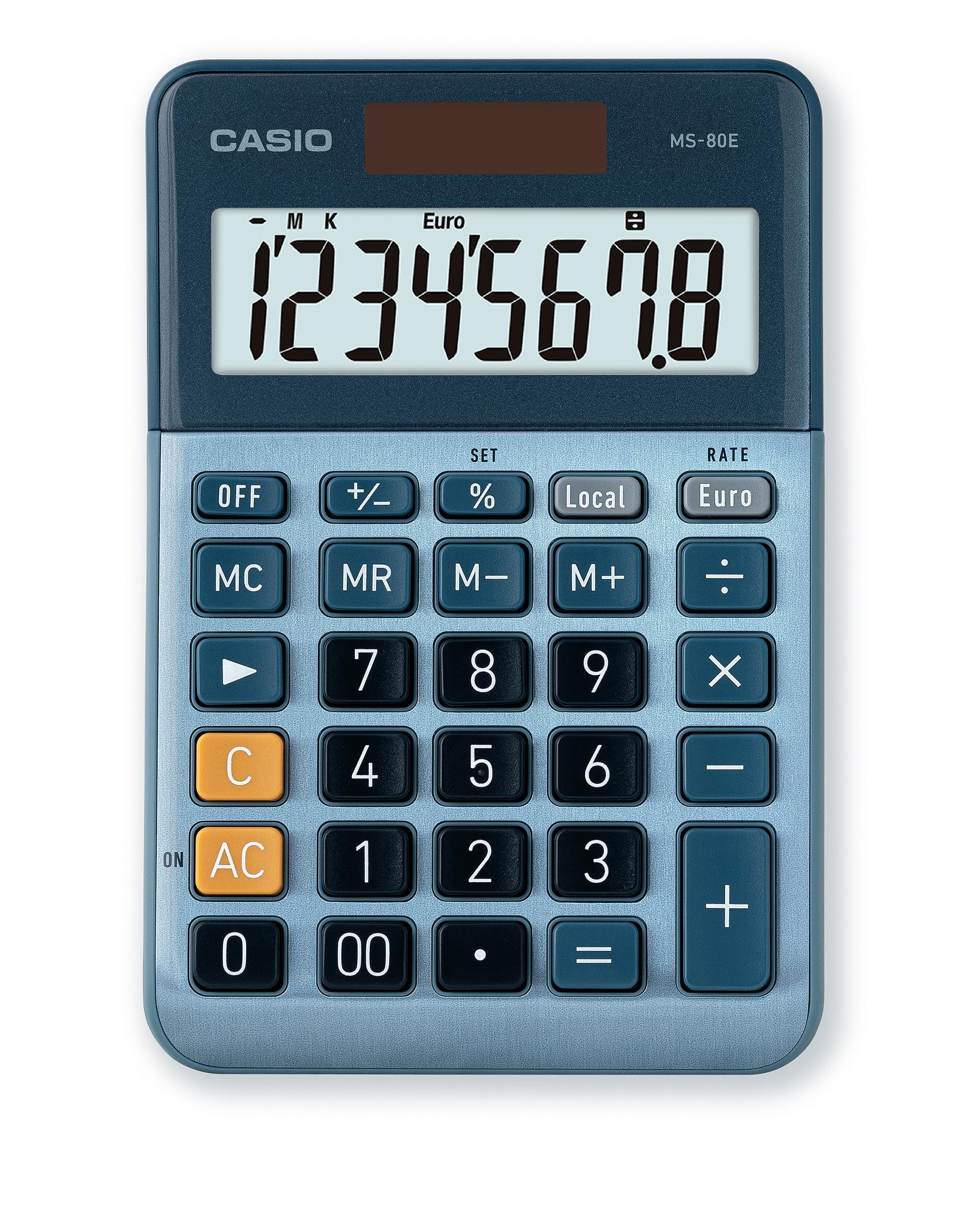 CASIO Taschenrechner MS-80E blau (Finanzrechner) 