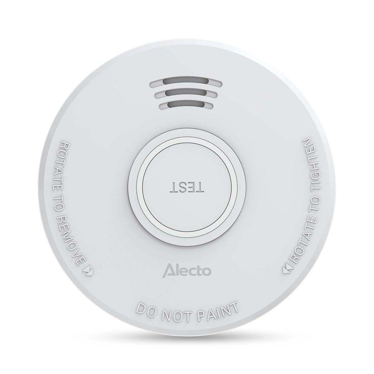 Alecto SD110 Freistehender Rauchmelder mit 1-Jahres- Batterie Wei&szlig; Rauchmelder 