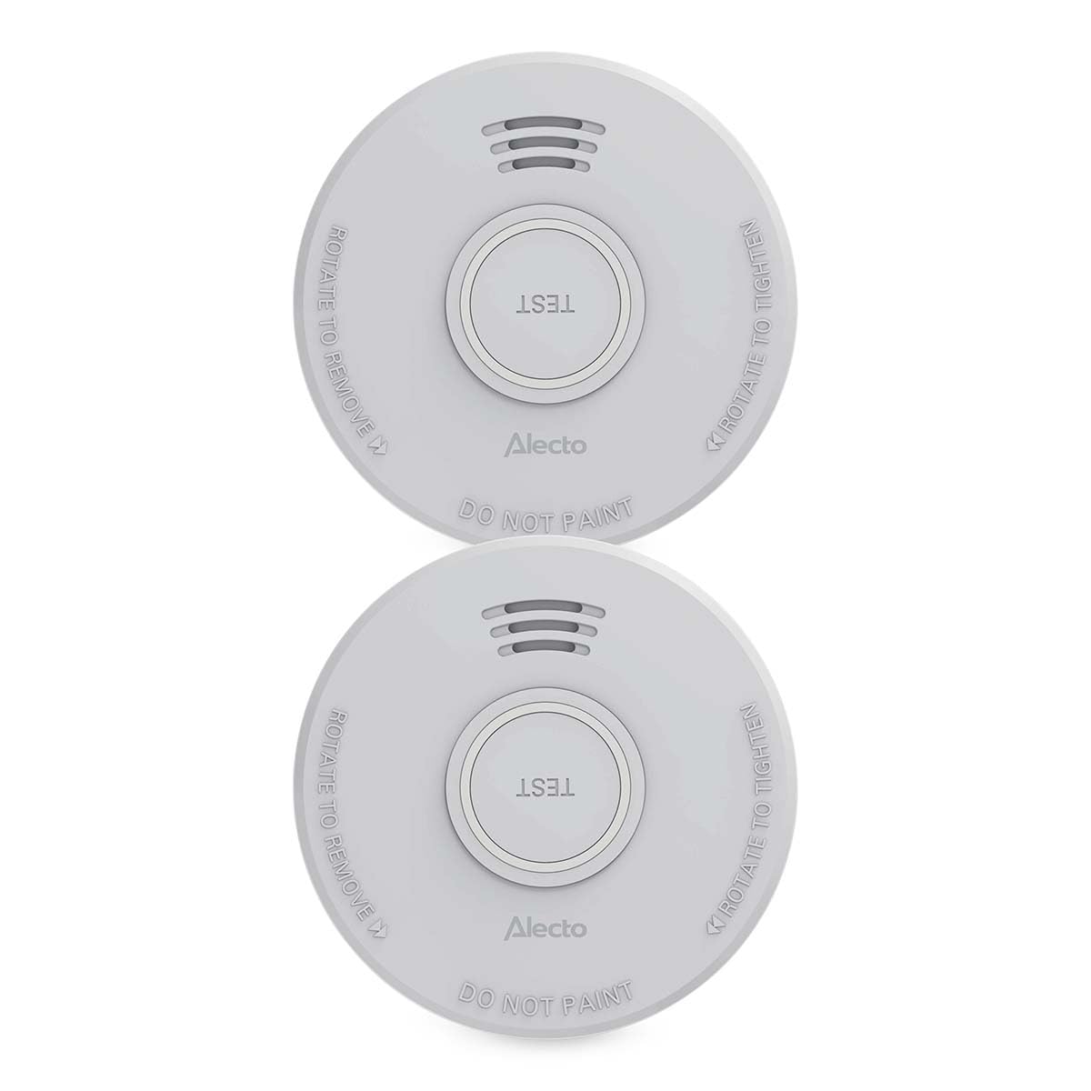 Alecto SD110 Freistehender Rauchmelder mit 1-Jahres-Batterie 2 St&uuml;ck (Doppelpack) 