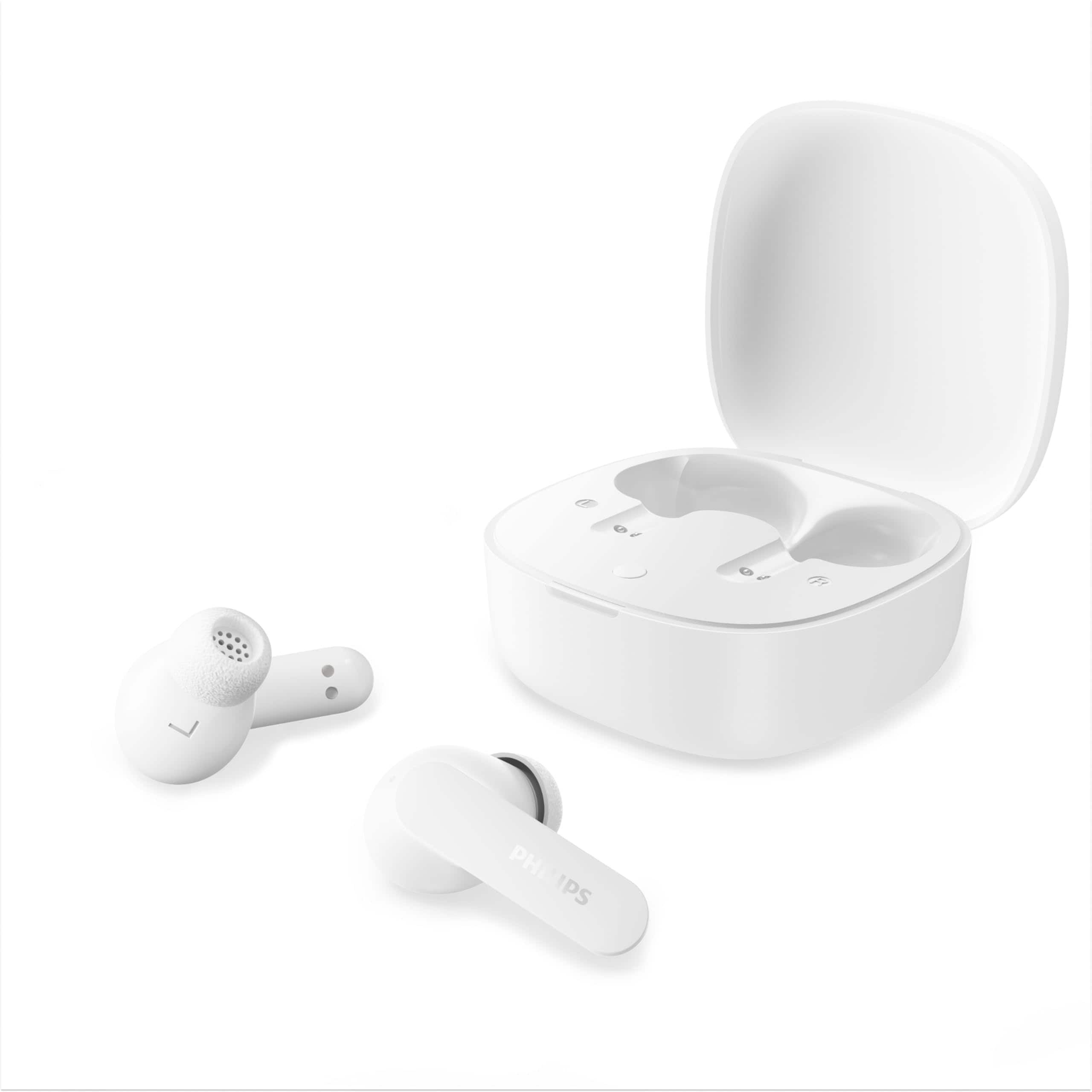 Philips TAT2100WT/00 TWS IE wei&szlig; In-Ear Kopfh&ouml;rer (Bluetooth, IPX4, USB-C Ladecase) 
