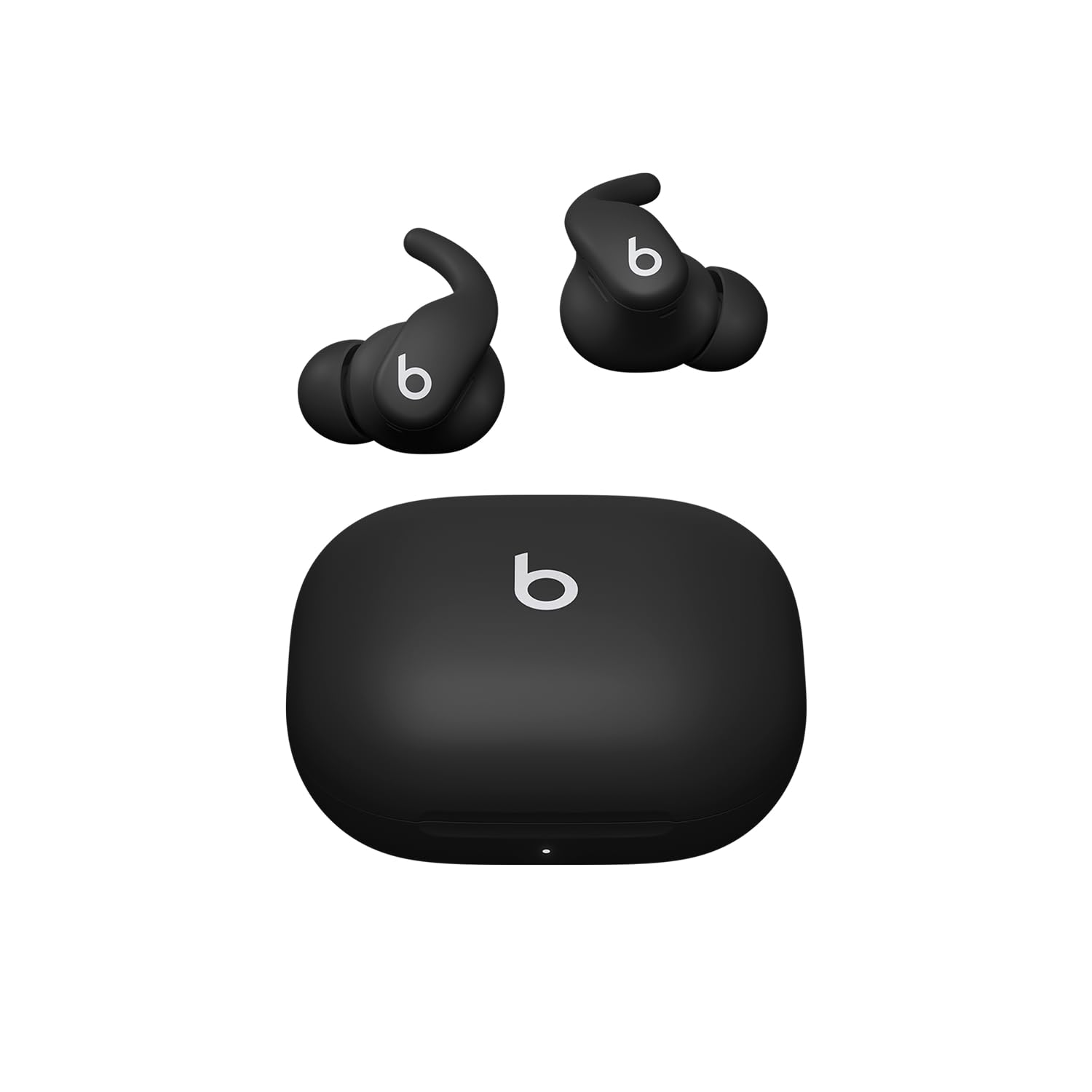 Beats In-Ear Kopfh&ouml;rer Powerbeats Fit Diamantschwarz (Headset-Funktion, Bluetooth, Aktives Noise Cancelling, Transparenzmodus, Wingtips, Adaptiver EQ, Sport) 