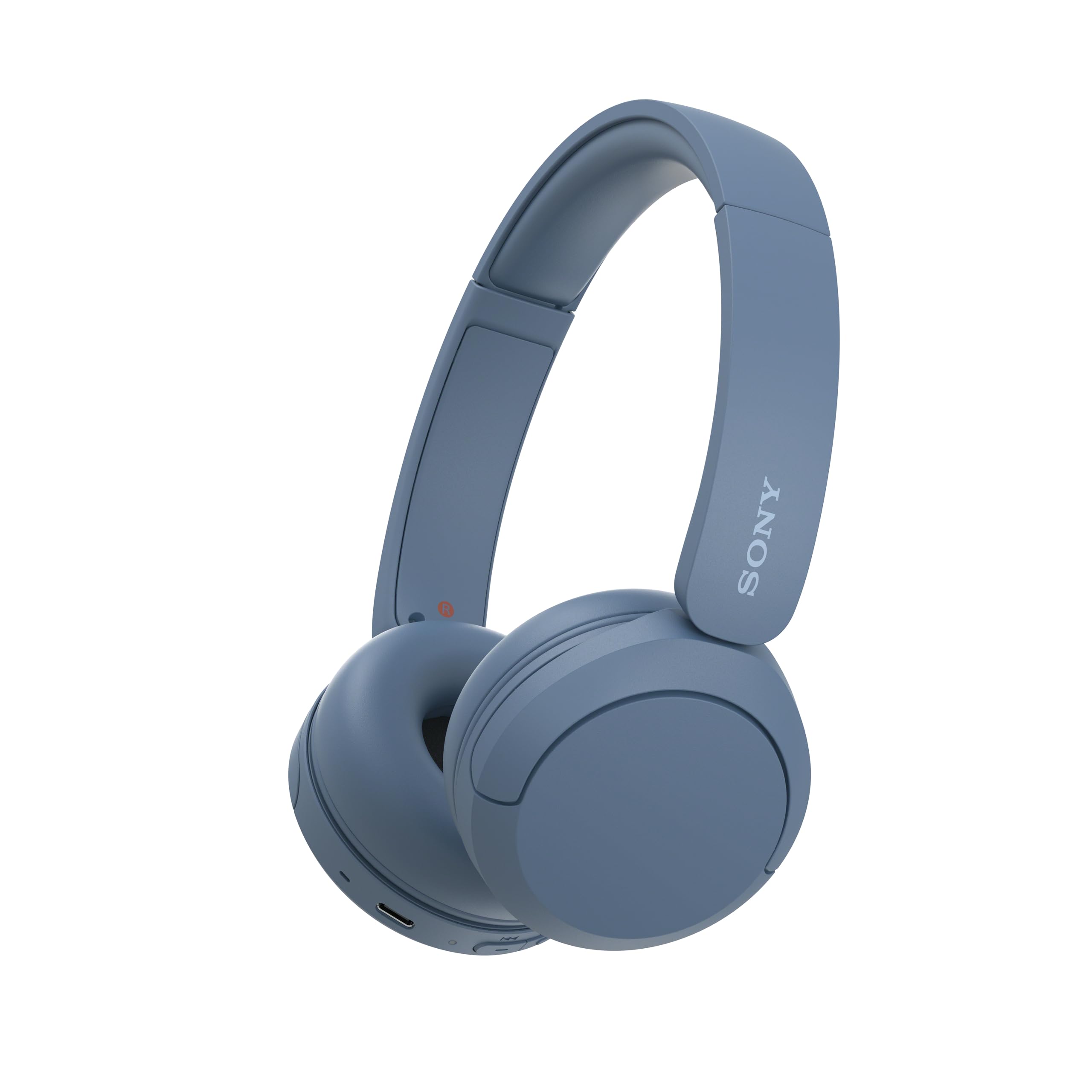Sony WH-CH520 Blau On-Ear Kopfh&ouml;rer (Connect App, bis zu 50h Wiedergabezeit, 3 Minuten Schnellladen, Bluetooth, Mikrofon, Mehrfachkopplung) 