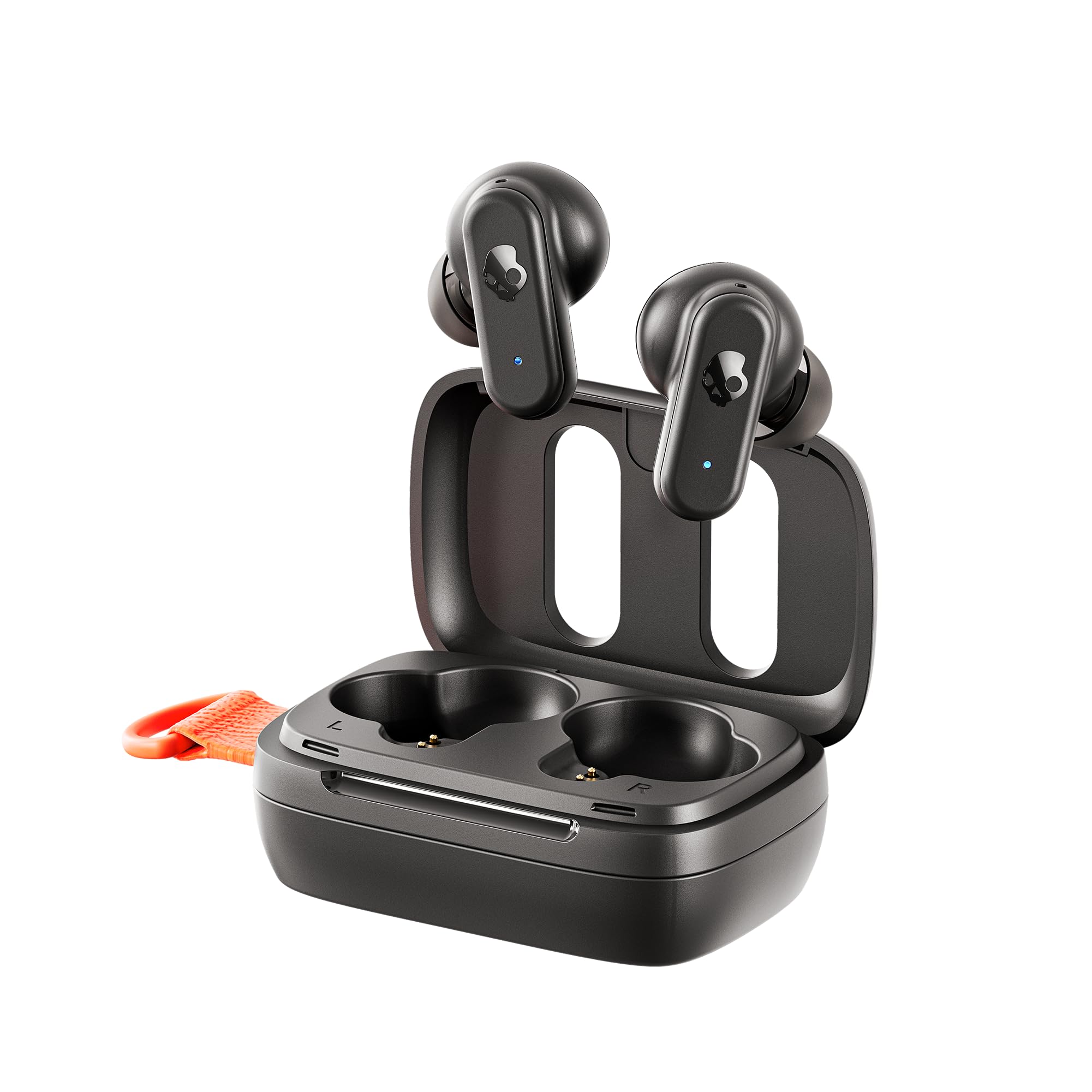 Skullcandy Dime 3, Black/Orange In-Ear Kopfh&ouml;rer (Bluetooth, kabellos, USB-C) 