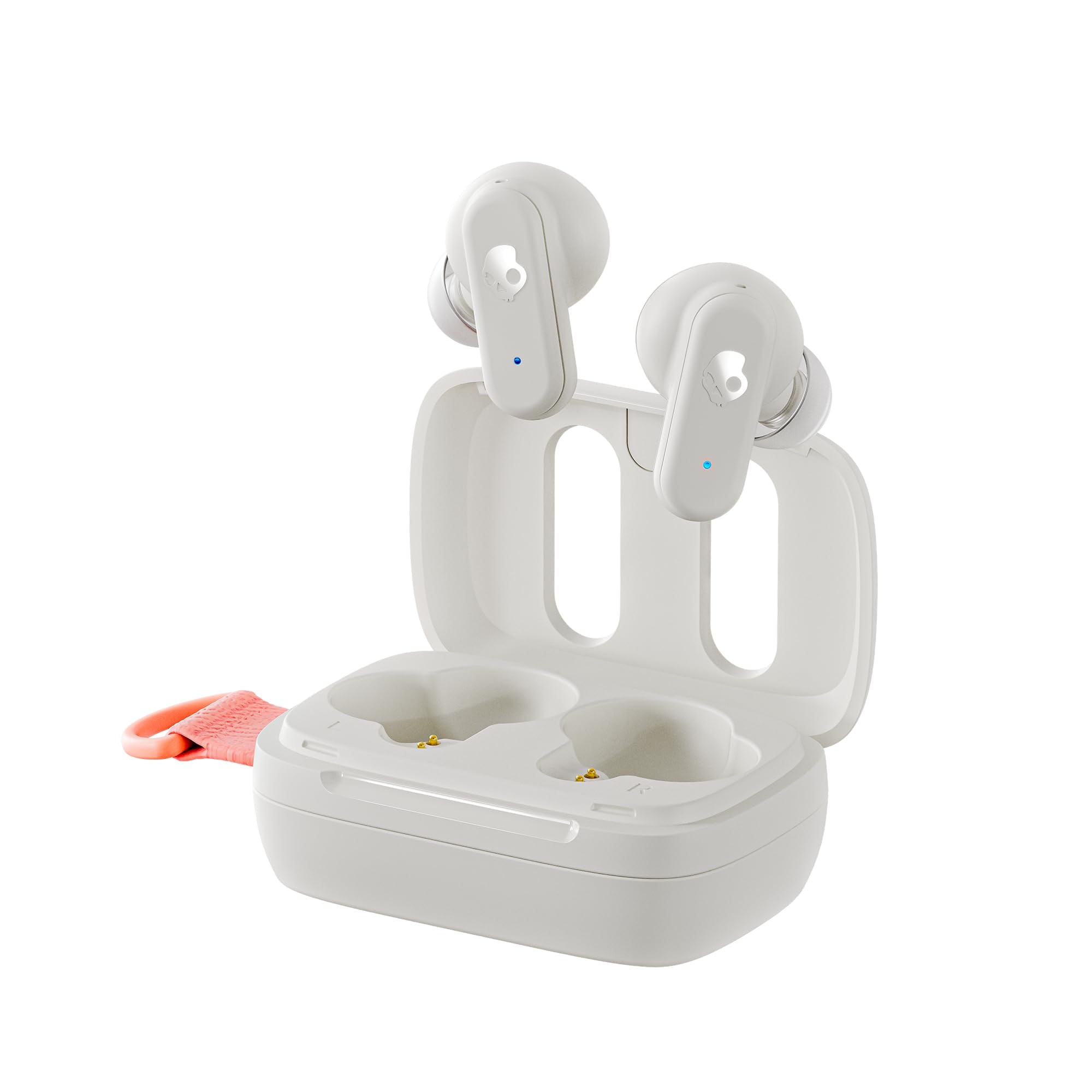 Skullcandy Dime 3, Bone/Orange In-Ear Kopfh&ouml;rer (Bluetooth, kabellos, USB-C) 
