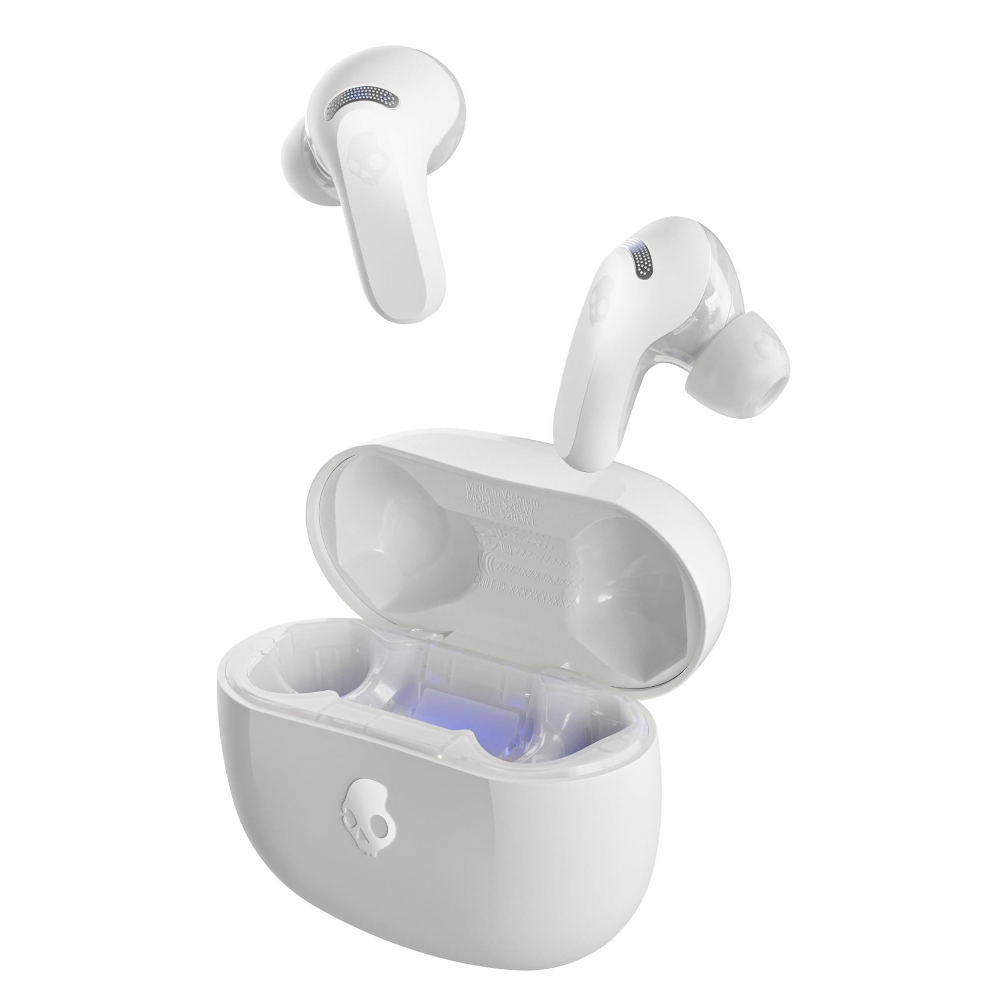 Skullcandy RAIL ANC wei&szlig; In-Ear Kopfh&ouml;rer (Headset-Funktion, Bluetooth, True wireless, USB Typ-C, Noise cancelling (ANC),) 