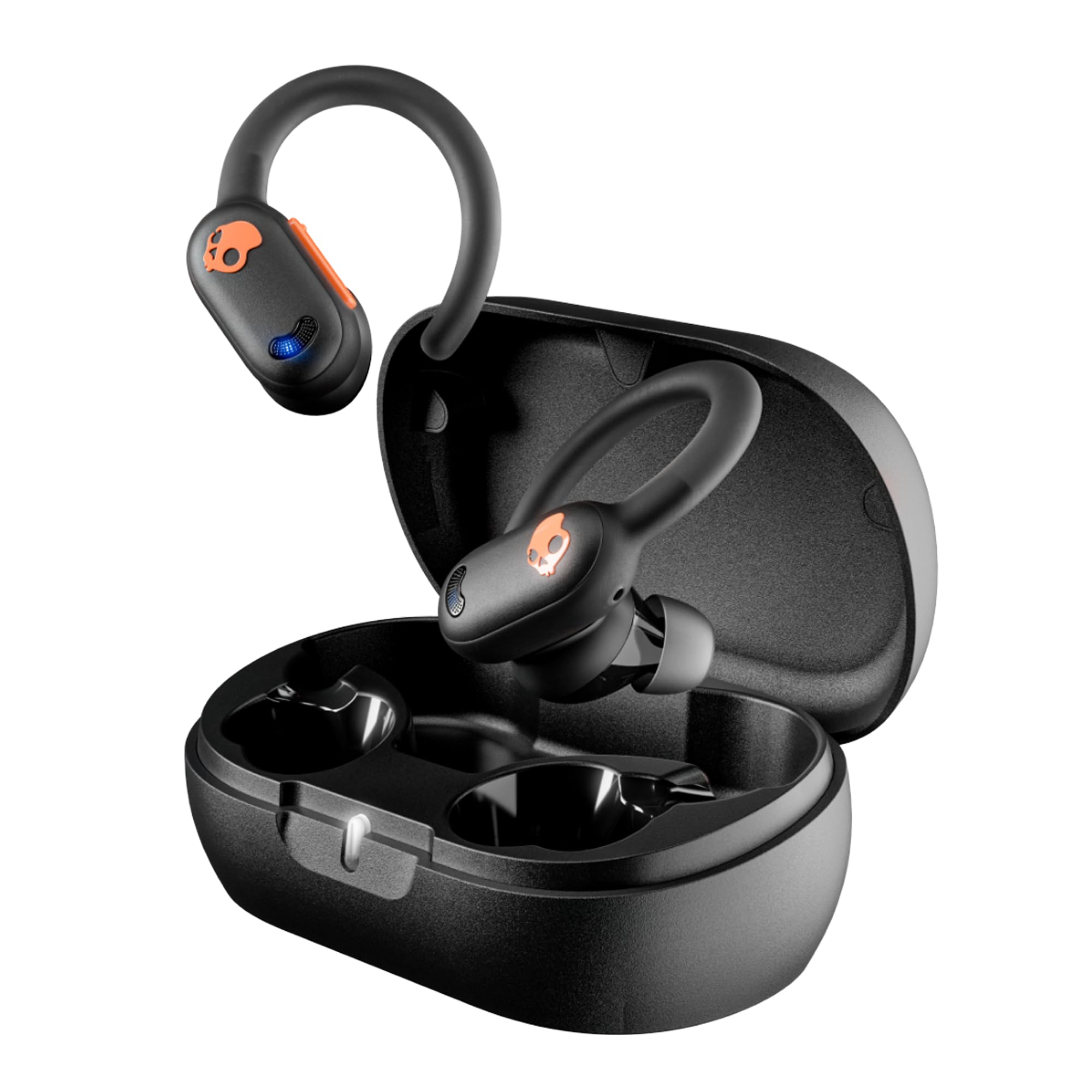 Skullcandy Push ANC Active schwarz orange In-Ear Kopfh&ouml;rer (Headset-Funktion, Bluetooth, IP67, 4-Mikrofon-Aktivger&auml;uschunterdr&uuml;ckung, Schnellladefunktion) 
