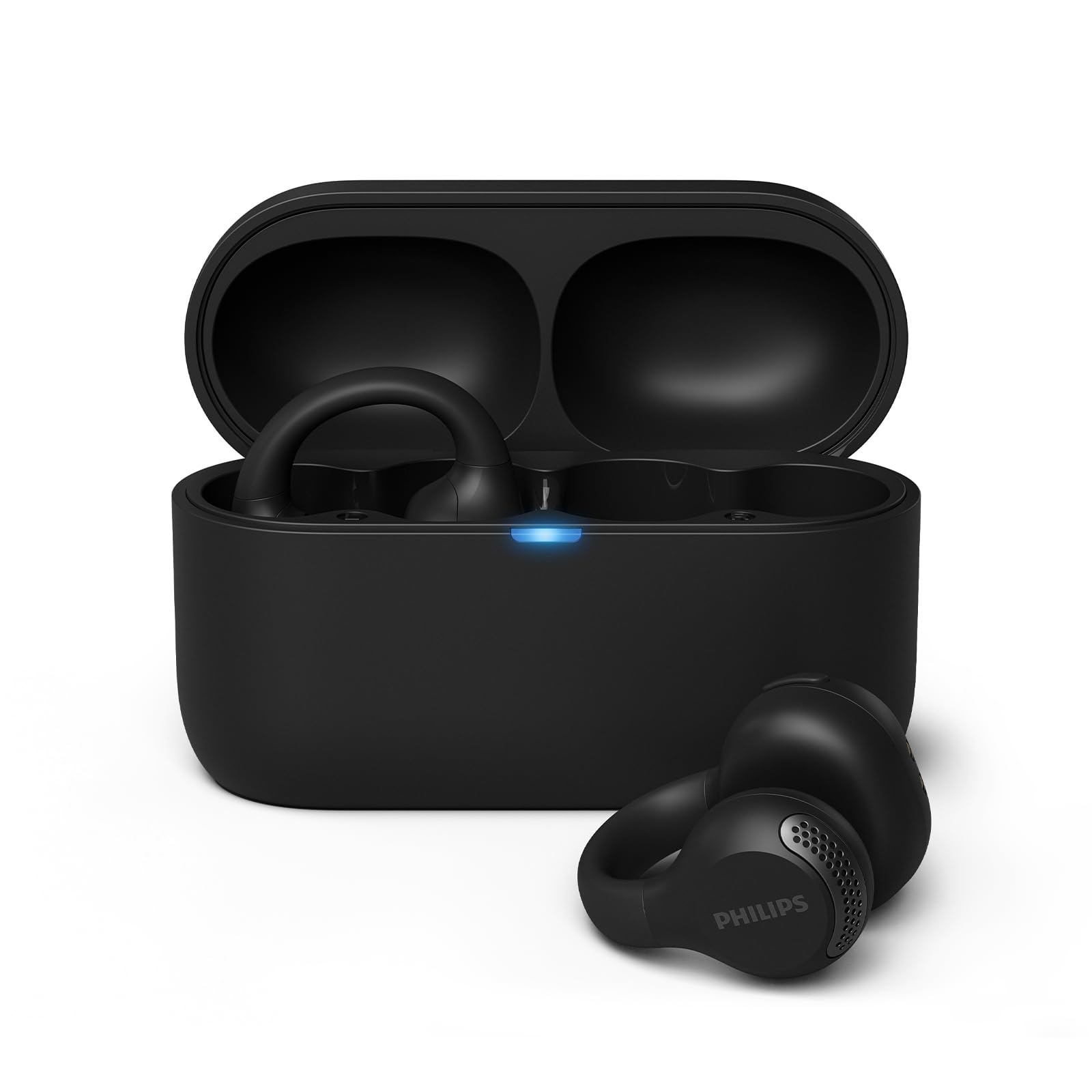 Philips TAQ2000BK schwarz Clip Open-Ear Kopfh&ouml;rer (True Wireless, mit Ohrklemme, Bluetooth-Multipoint-Verbindung, IPX4 spritzwassergesch&uuml;tzt und schwei&szlig;resistent, Sprachassistent) 
