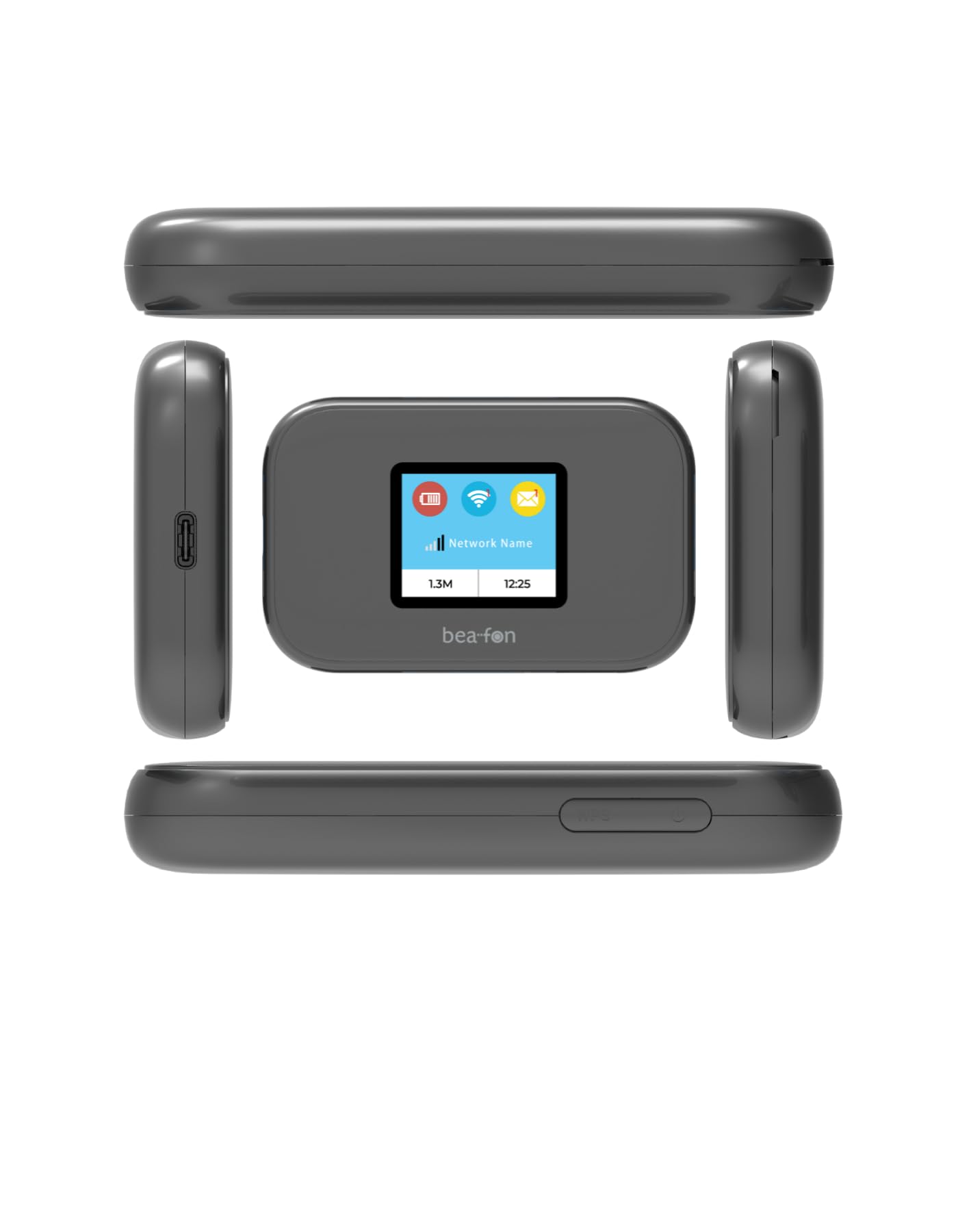 Beafon MR3, 4G, Schwarz Mobiler Router 