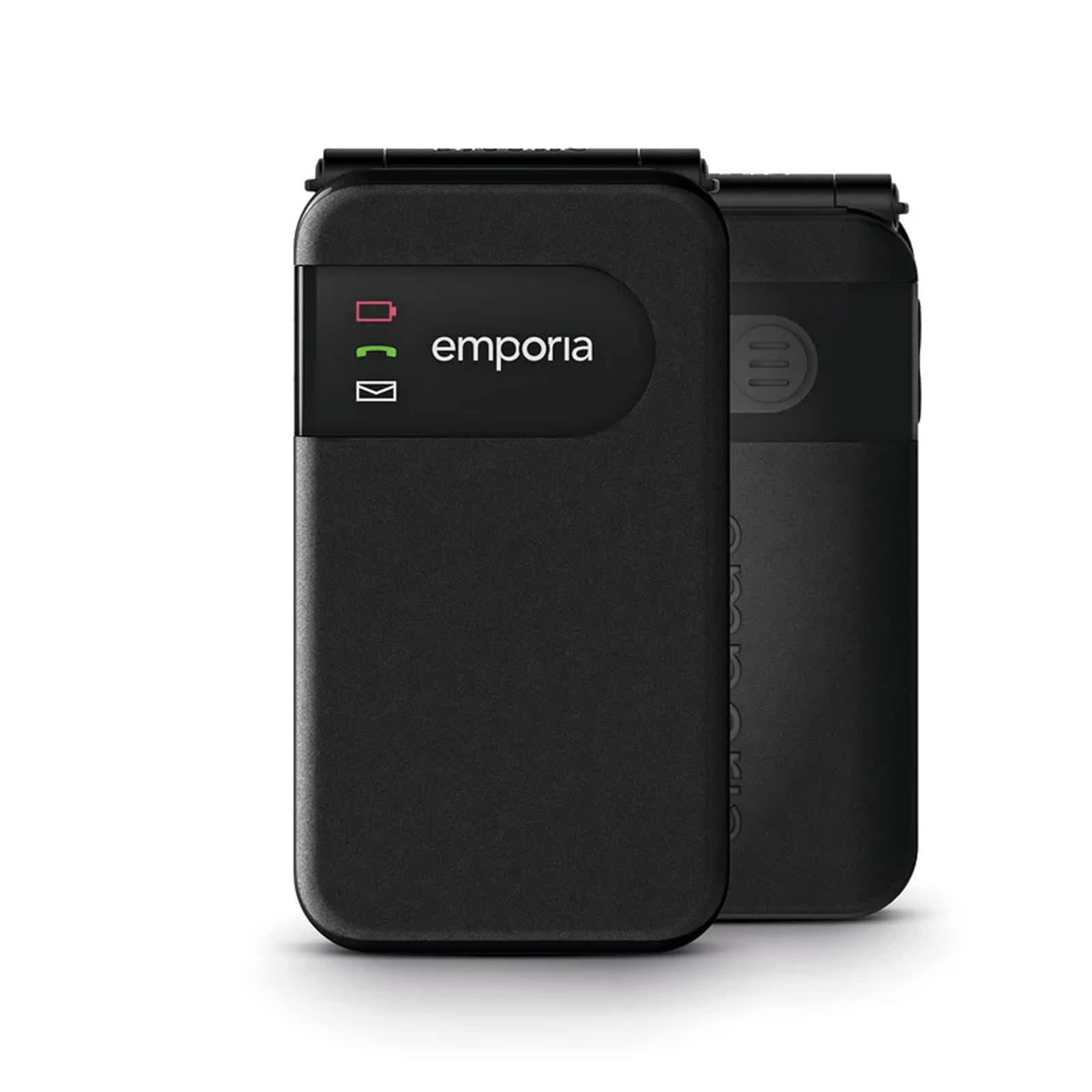 Emporia SIMPLICITYglam 4G, Schwarz - Modell 2025 Handy (Seniorenhandy, Klapp) 