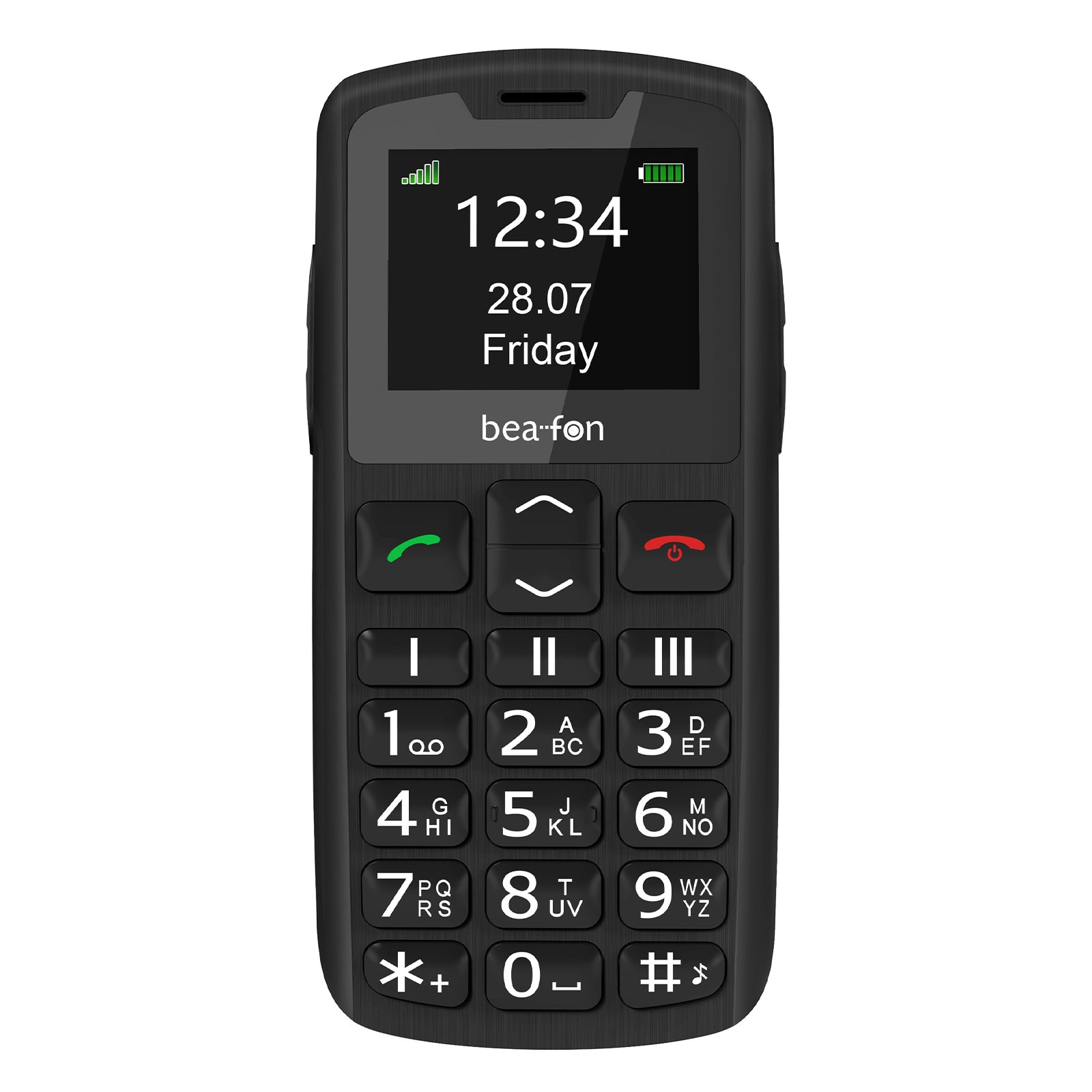 Beafon SL230 4G Handy, Schwarz - Modell 2025 (Seniorenhandy, Klapp) 