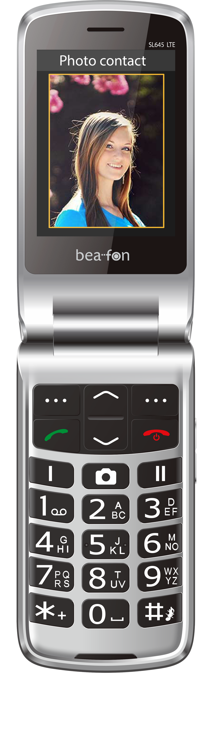 Beafon SL645 LTE, Schwarz-Silber Handy (Seniorenhandy) 