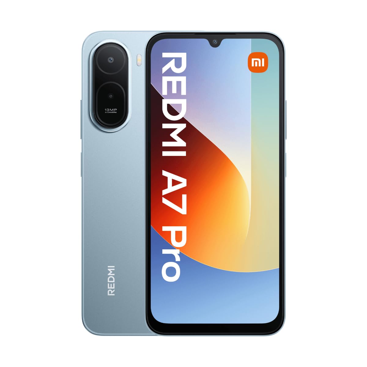 Xiaomi Redmi A7 Pro 4GB + 64GB Mist Blue Smartphone (6,9 Zoll, 13 MP, Dual-Kamera, 6.000-mAh, Octa-Core, Fingerabdrucksensor, Gesichtserkennung, blau) 
