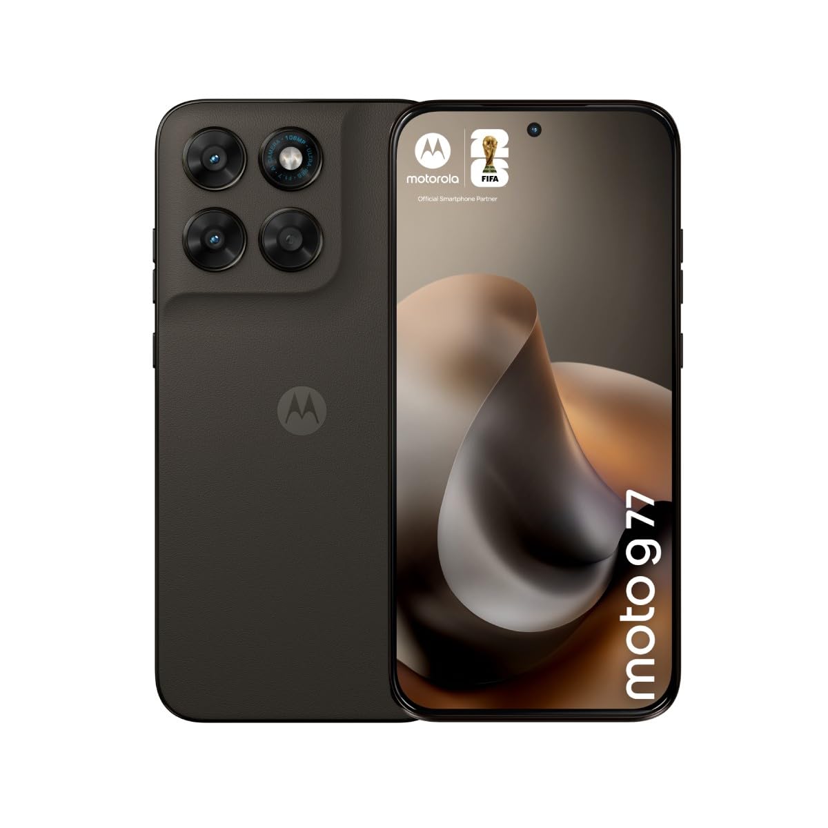 Motorola G77 8 GB + 256 GB 5G PANTONE&reg; Black Olive Smartphone (6,8 Zoll, 108 MP, Quad-Kamera, 5.200-mAh, Octa-Core, Fingerabdrucksensor, Gesichtserkennung, Schwarz) 