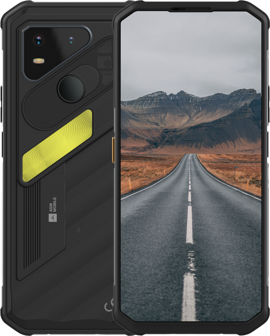 AGM X7 5G, 6GB + 256GB, Modell 2026, Schwarz Smartphone (6,72 Zoll, 64 MP, 10.000-mAh, Octa-Core, Fingerabdrucksensor, Gesichtserkennung, Outdoor) 