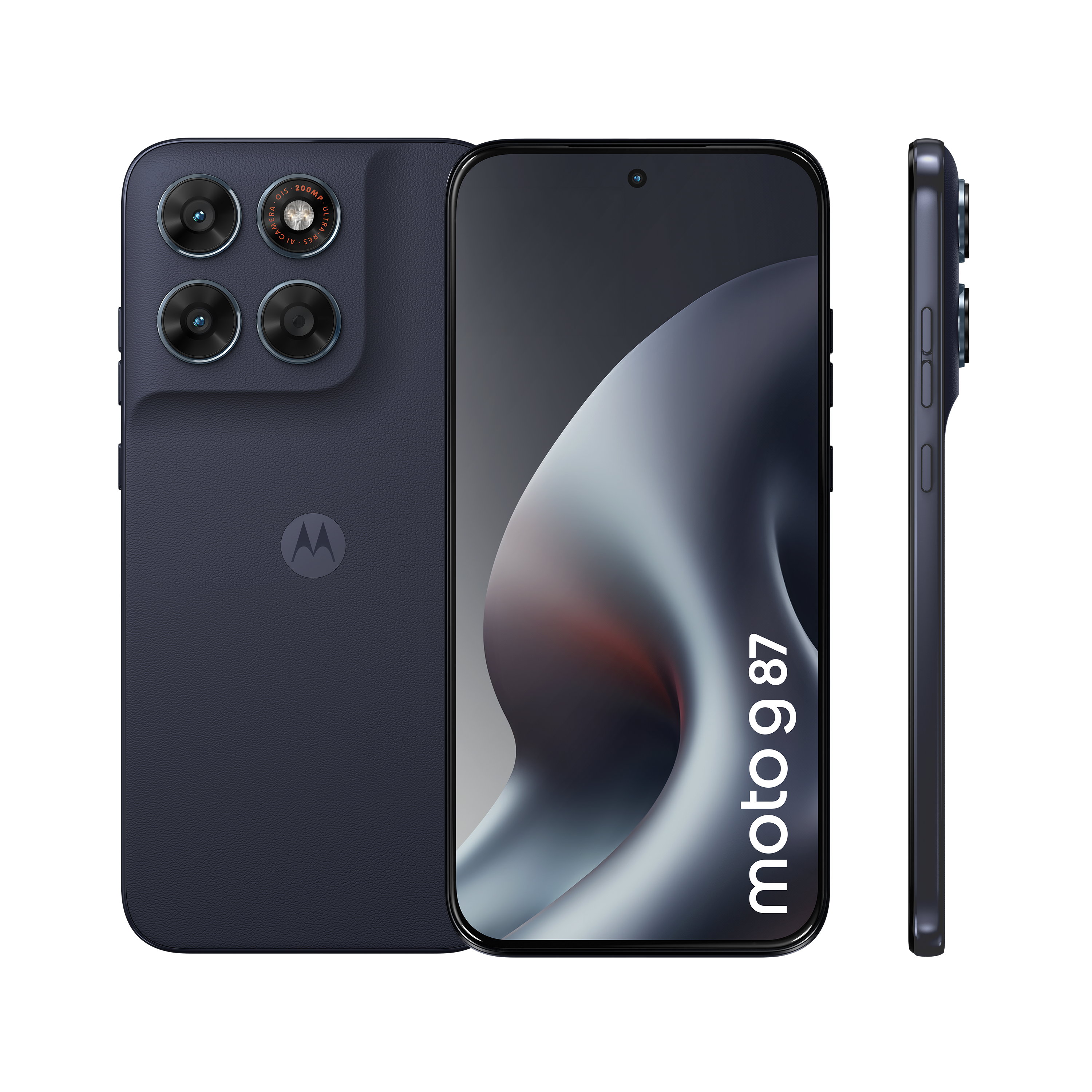 Motorola G87 12GB + 256GB PANTONE&reg; Overture Smartphone (6,78 Zoll, 200 MP, 5.100-mAh, Octa-Core, Fingerabdrucksensor, Gesichtserkennung, schwarz) 