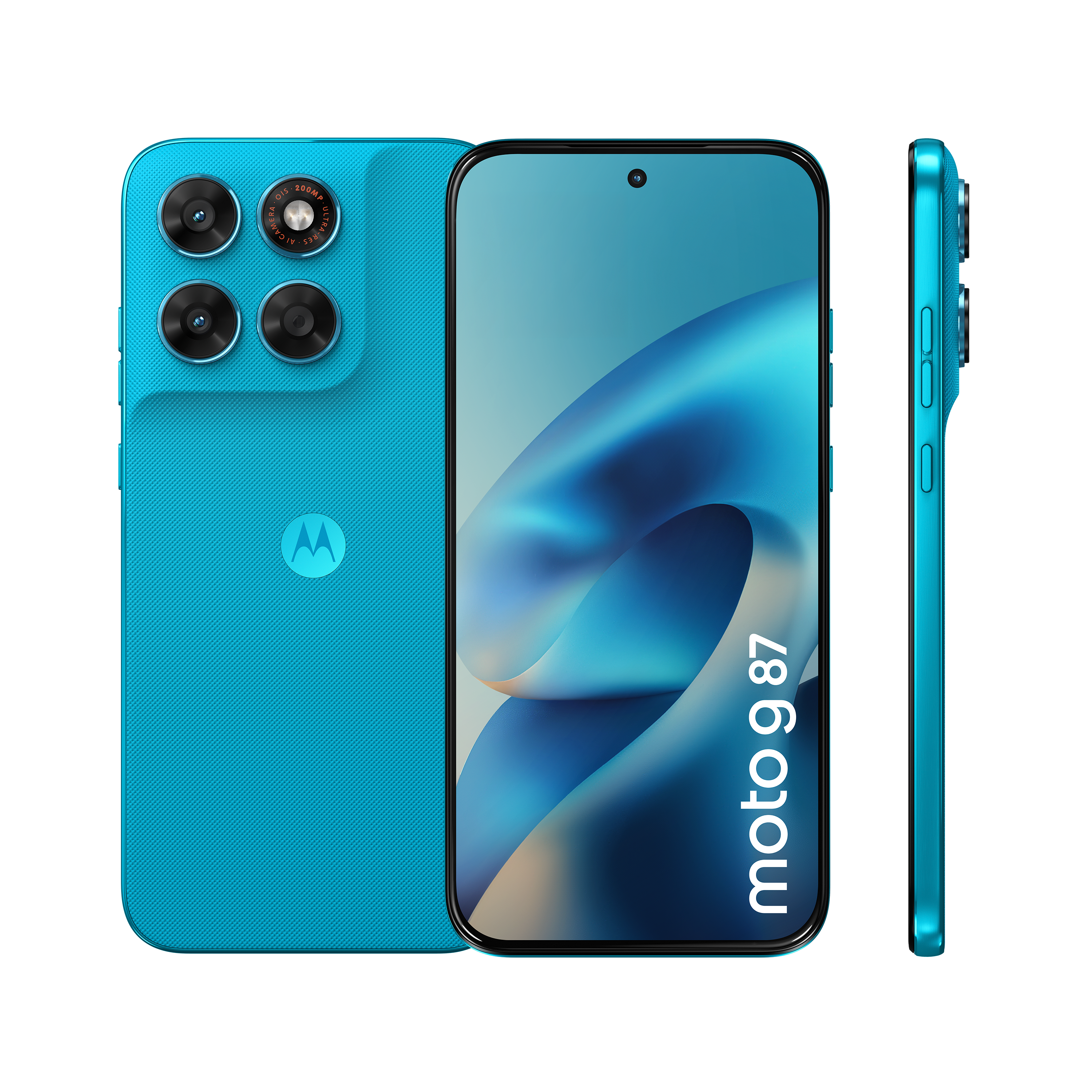 Motorola G87 12GB + 256GB PANTONE&reg; Blue Atoll Smartphone (6,78 Zoll, 200 MP, 5.100-mAh, Octa-Core, Fingerabdrucksensor, Gesichtserkennung, blau) 