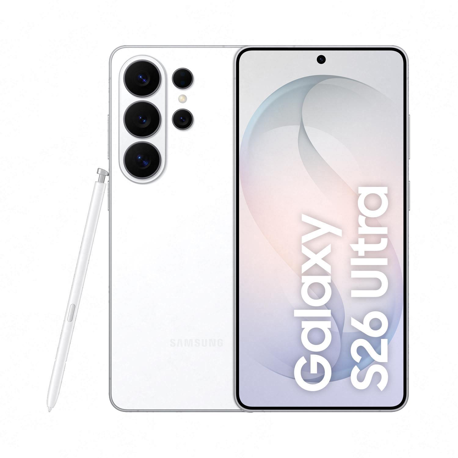 Samsung Samsung Galaxy S26 Ultra 1TB weiss Smartphone (6,9 Zoll, 200 MP, Triple-Kamera, 5.000-mAh, Octa-Core, Fingerabdrucksensor, Gesichtserkennung, Privacy Display, wei&szlig;) 