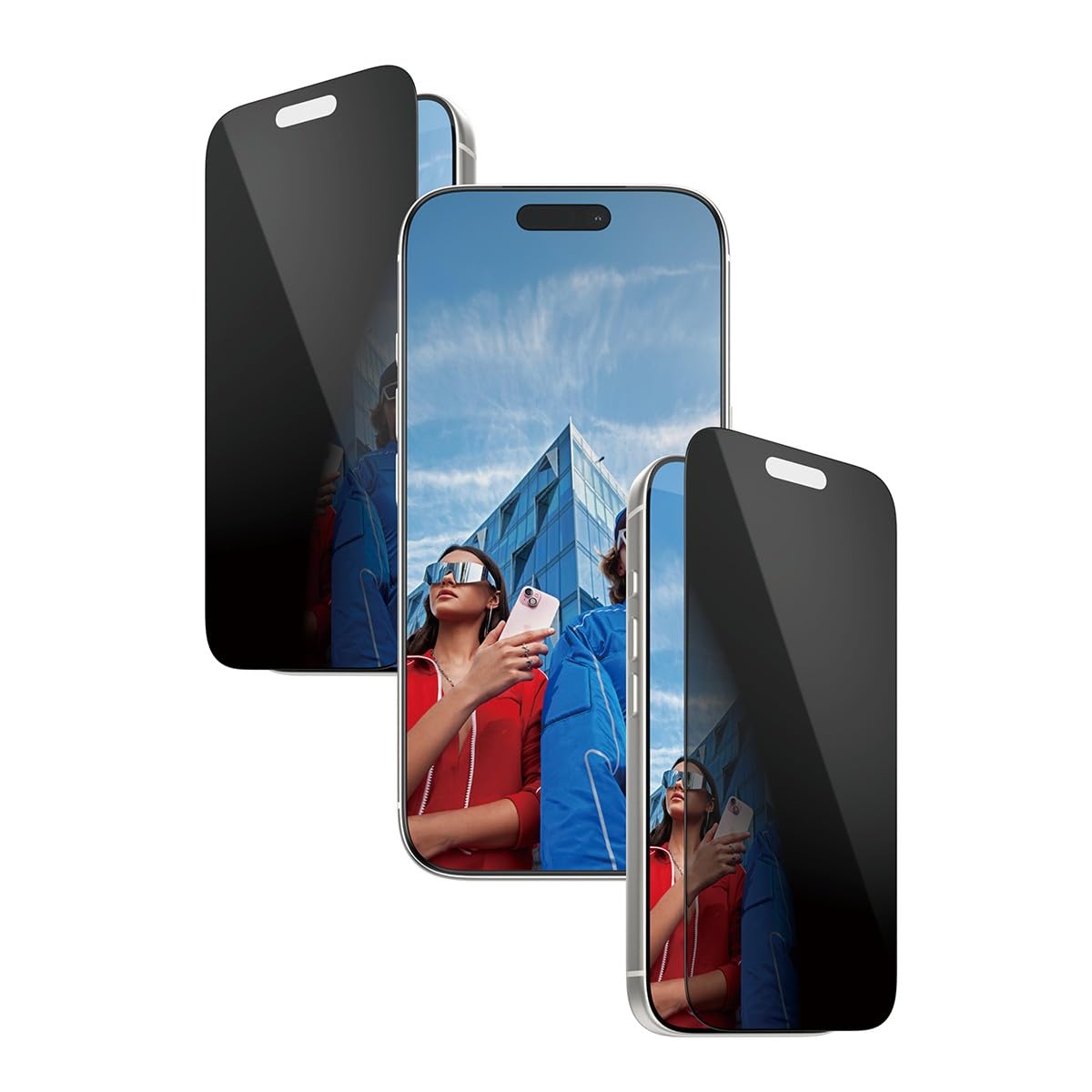 PanzerGlass 2-Way Privacy Displayschutz f&uuml;r iPhone 17 Pro, Ultra-Wide Fit mit EasyAligner (PG25586) 