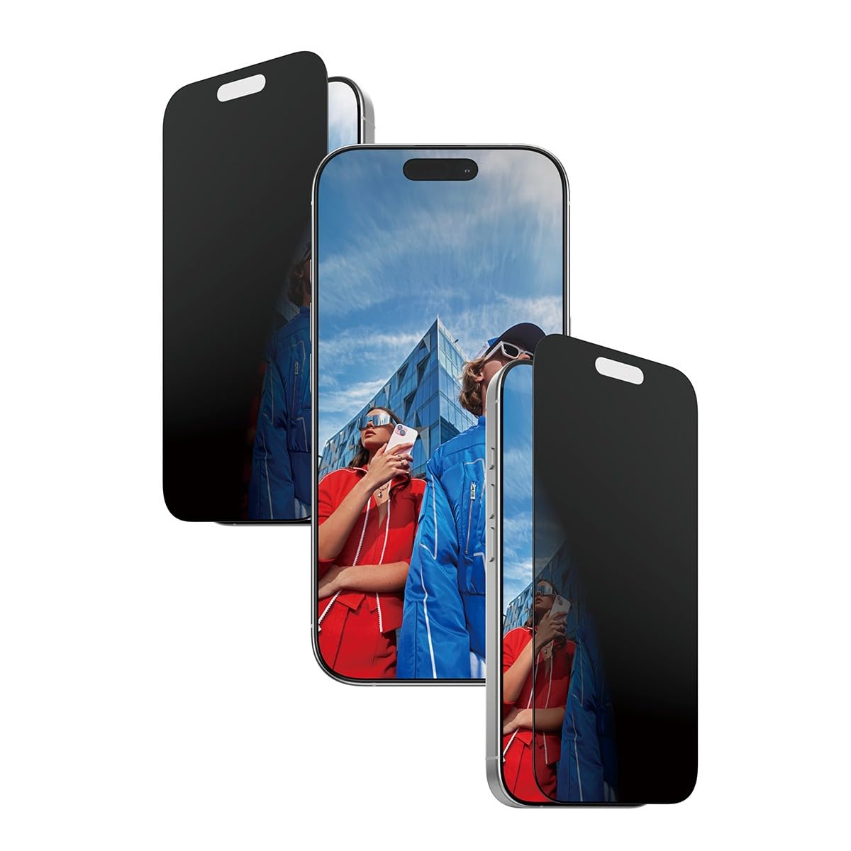 PanzerGlass 2-Way Privacy Displayschutz f&uuml;r iPhone 17, iPhone 16 Pro, Ultra-Wide Fit mit EasyAligner (PG93414) 