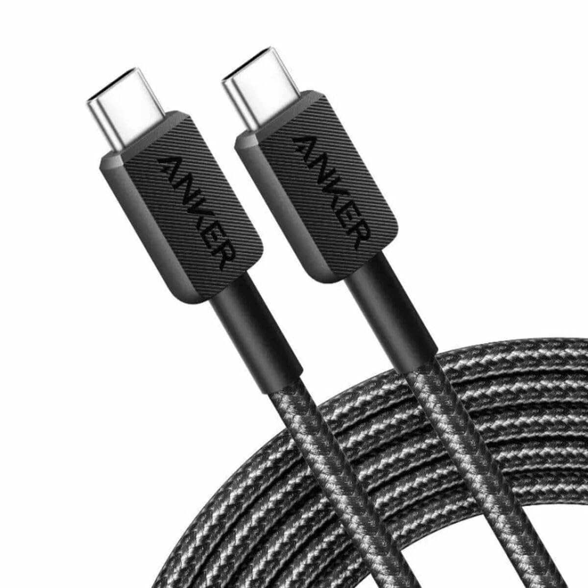 Anker 322 USB-C auf USB-C Kabel (90cm, Geflochten), Schwarz 