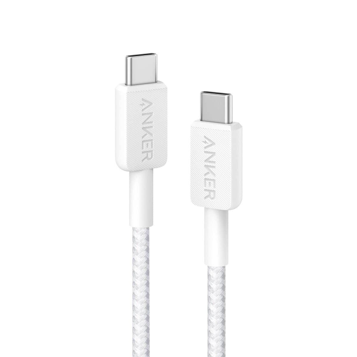 Anker 322 USB-C auf USB-C Kabel (90cm, Geflochten), Wei&szlig; 