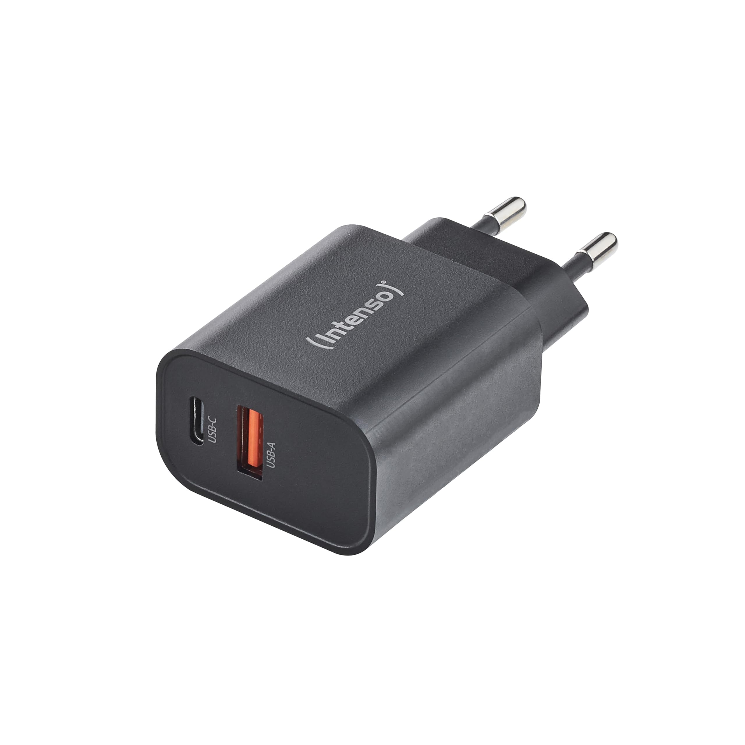 Intenso Power Adapter W30AC, 30W, USB-A und USB-C, Schwarz (7803010) 