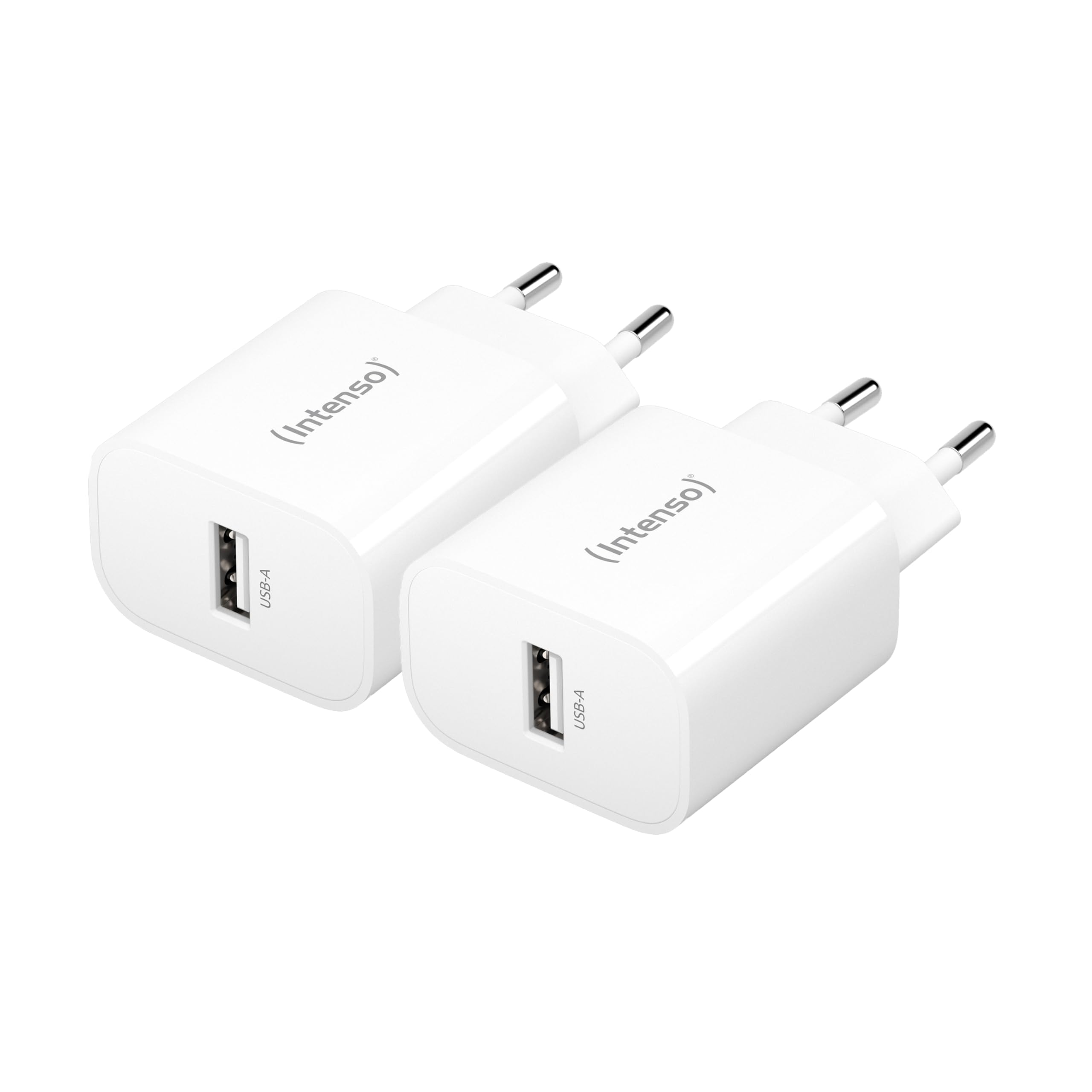 Intenso Power Adapter W5A Doppelpack, 5W, USB-A, Wei&szlig; (7800522) 