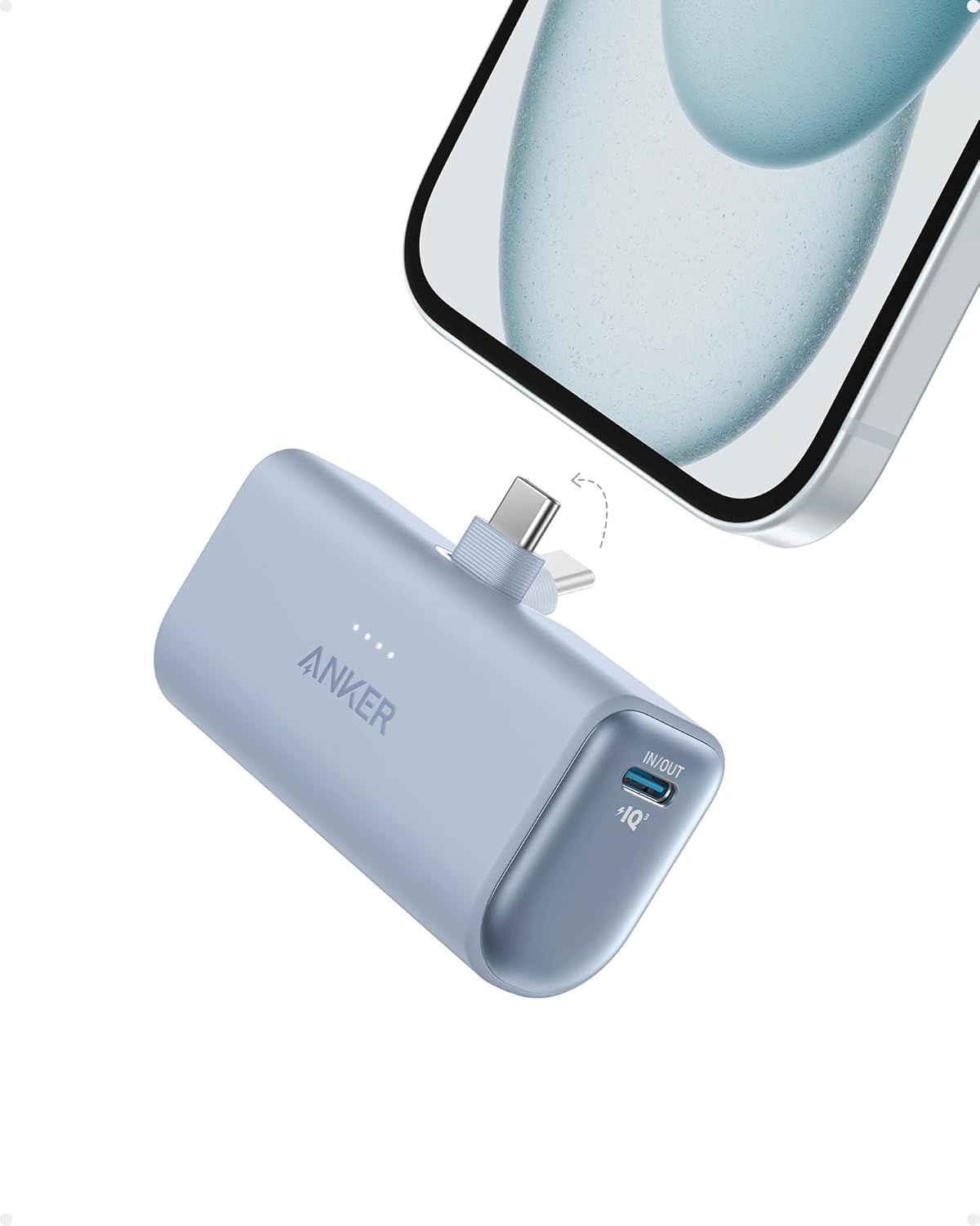 Anker Nano Powerbank (5.000mAh, 22,5W, USB-C), Schwarz 