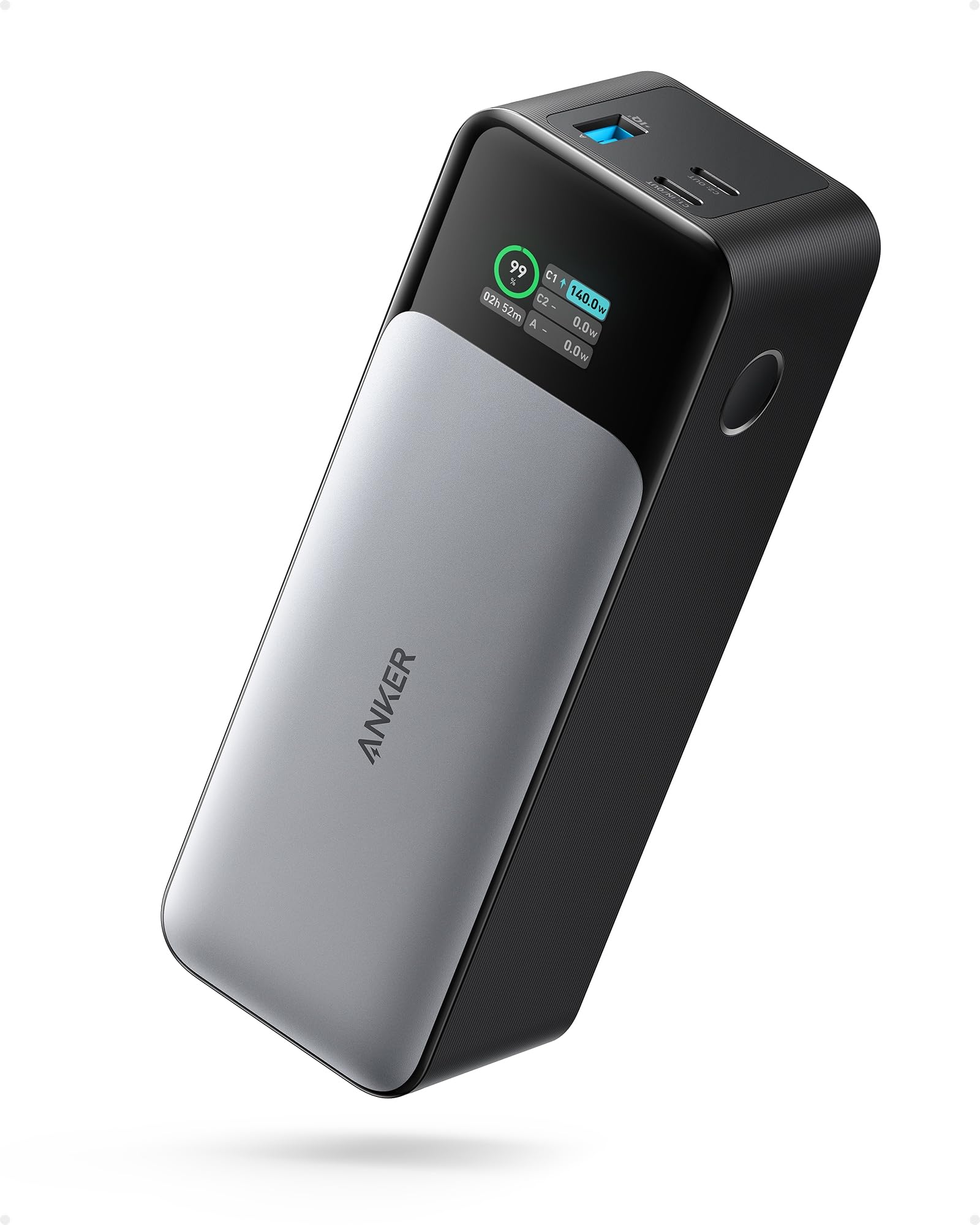Anker 737 PowerCore Powerbank (24,000mAh, 140W), Schwarz/Grau 