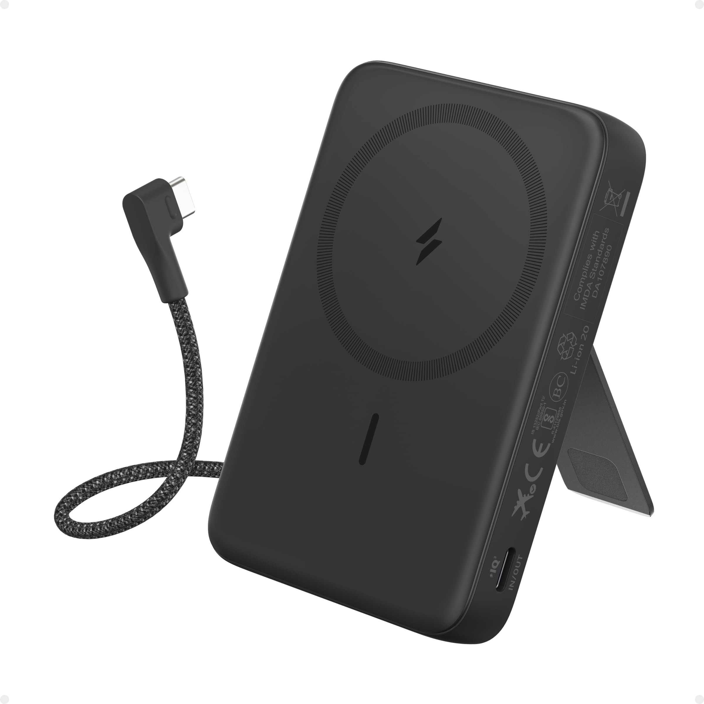 Anker Zolo Powerbank (10.000mAh, integriertes 2 x USB-C Kabel) 