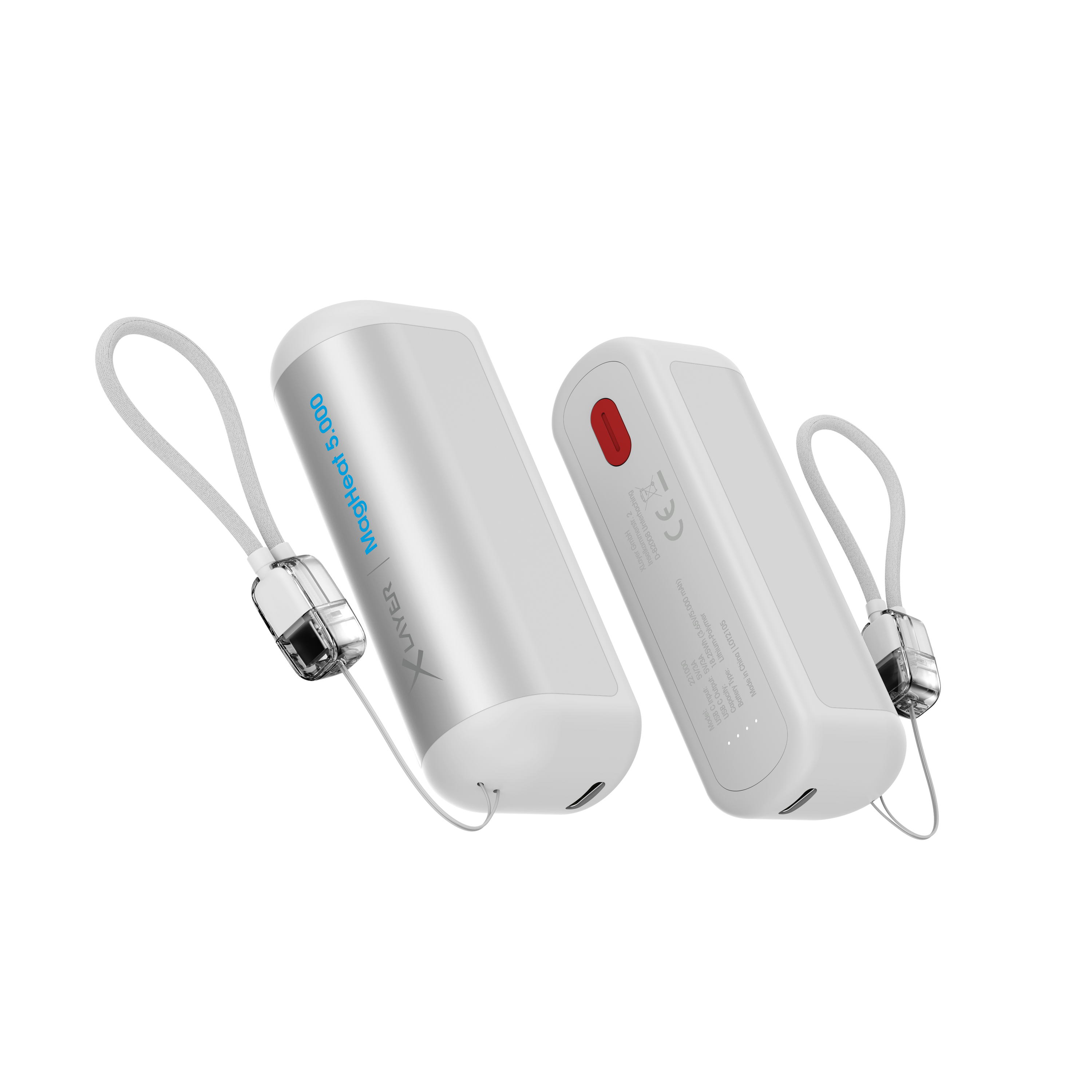 XLayer Powerbank Plus + Handw&auml;rmer Duo 2x 5000mAh, Wei&szlig; 