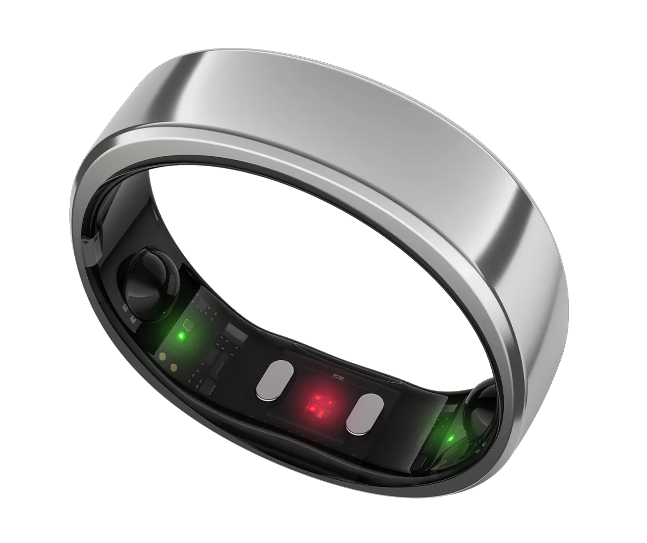 RingConn Smart Ring GEN 2, Future Silver, Gr. 8 Smartring 